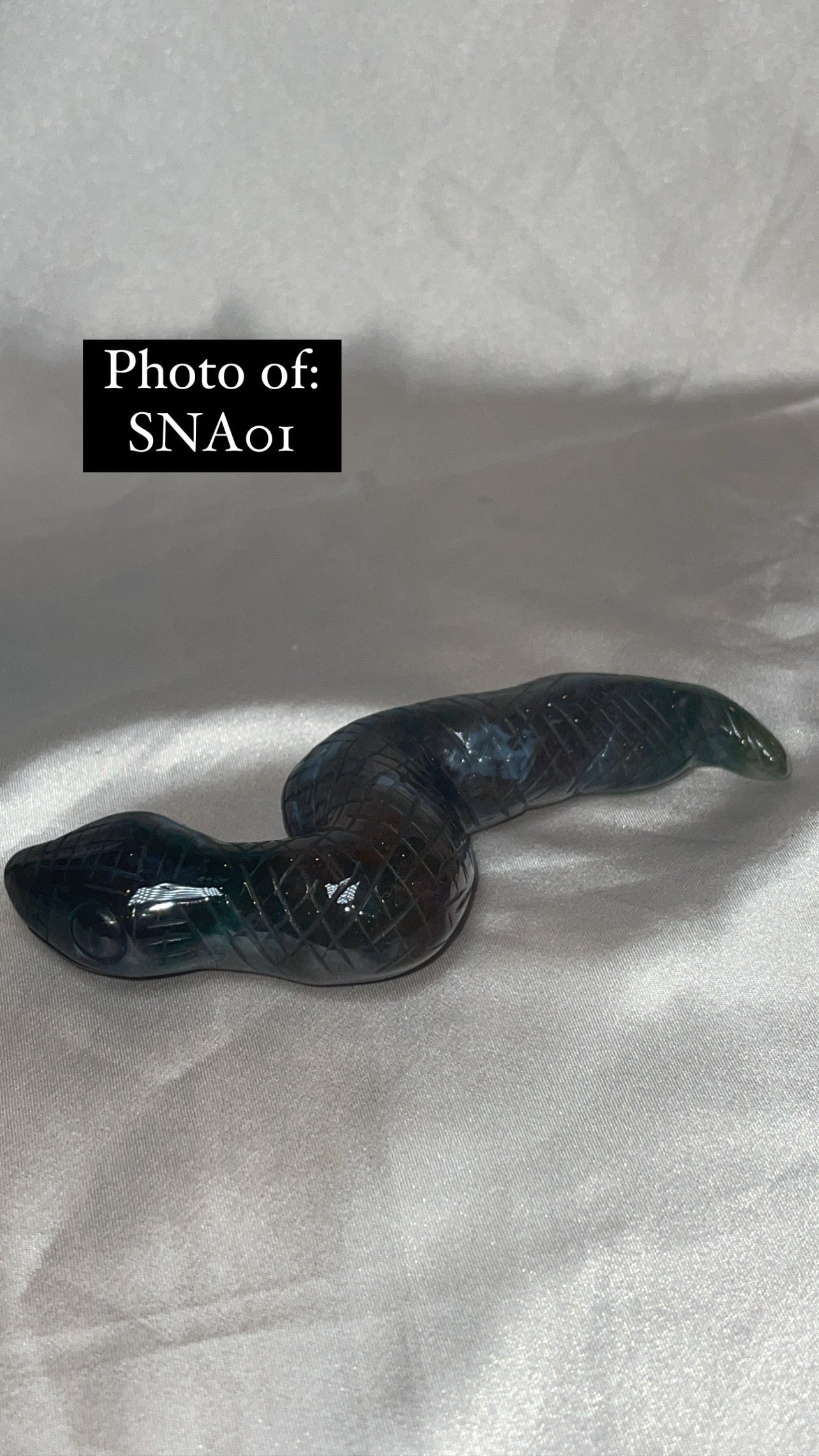 Moss Agate Large Snake