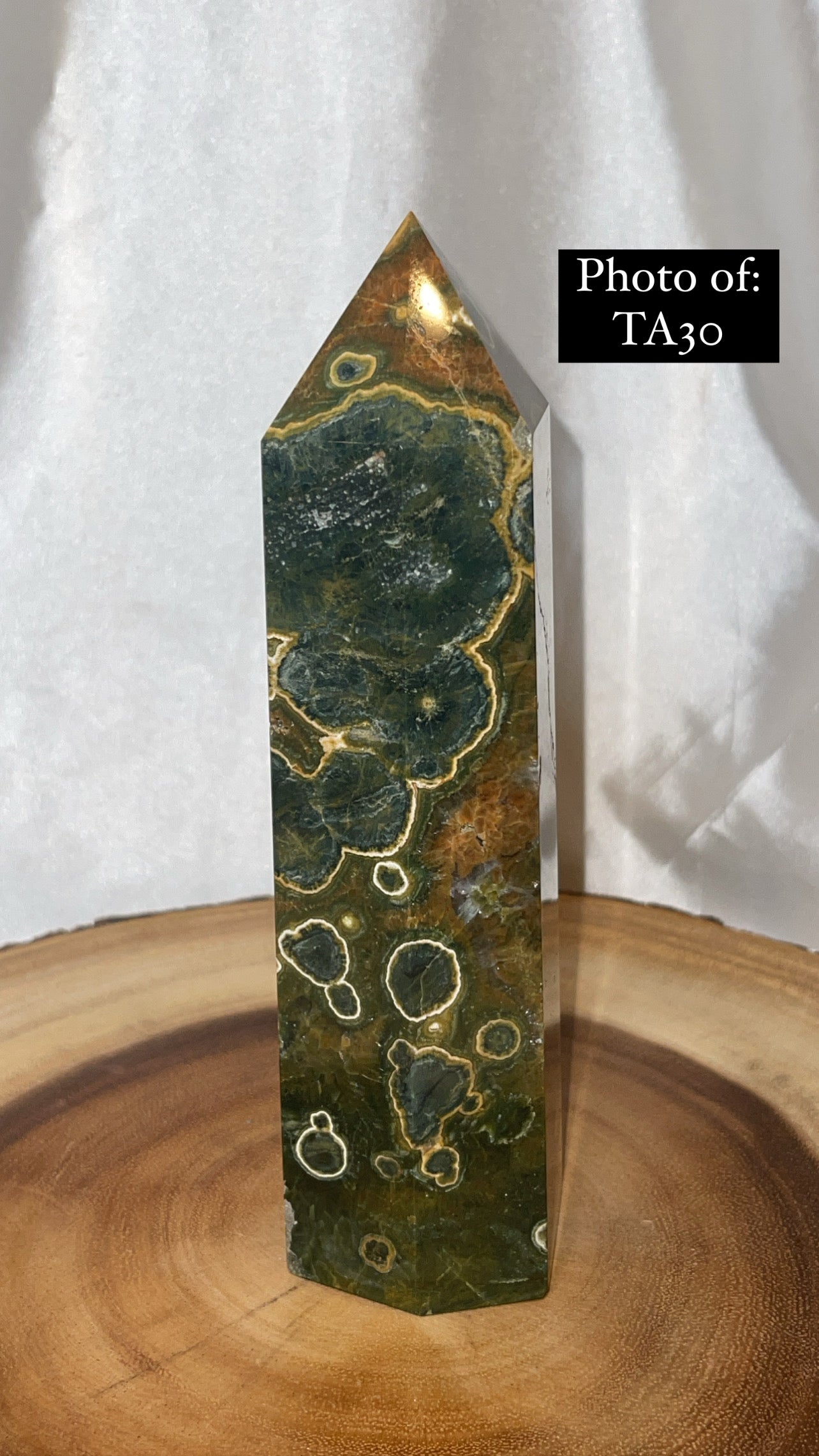 Green Ocean Jasper Large Tower
