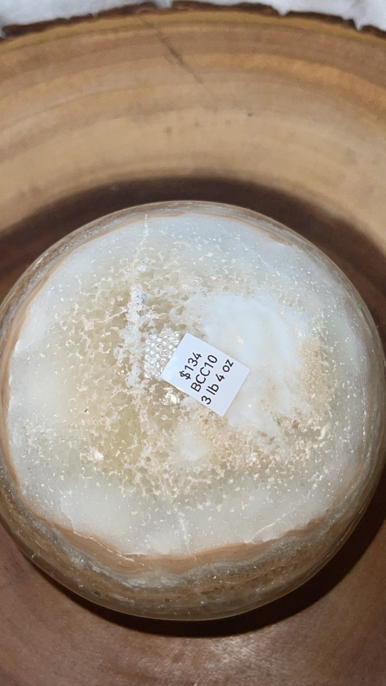 Blue Caribbean Calcite XL Sphere (98mm)