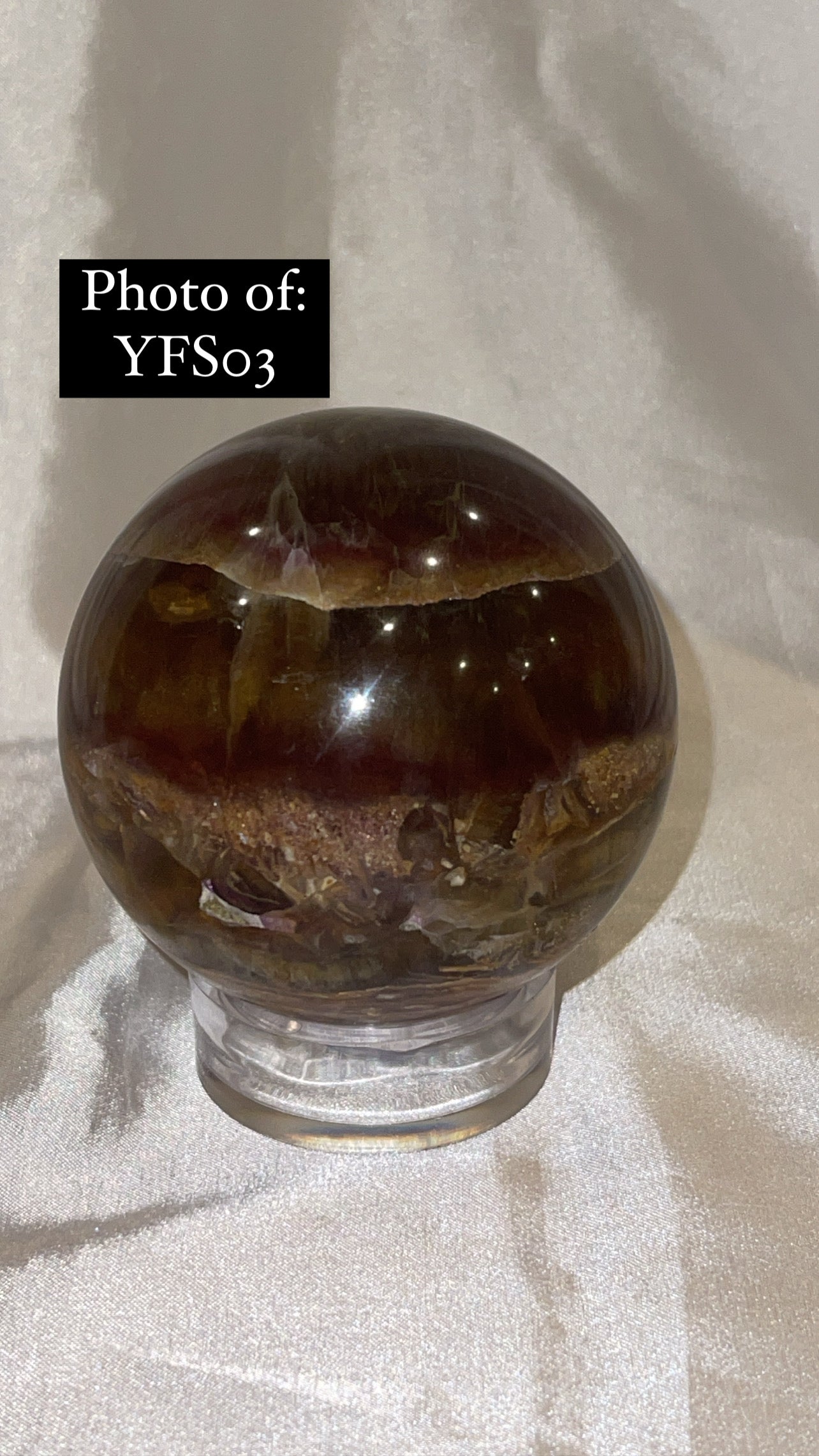 Bumblebee Fluorite Large Sphere