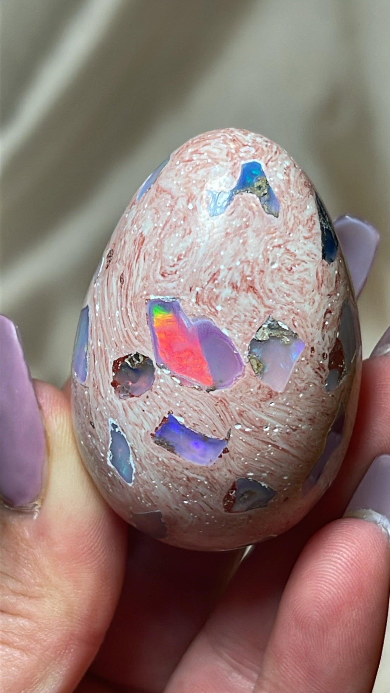Mexican Fire Opal AAA Egg