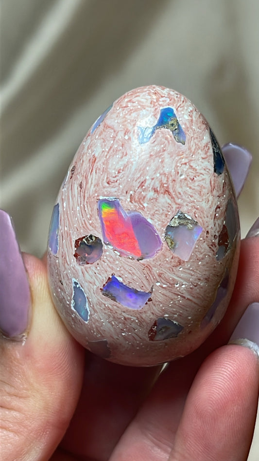 Mexican Fire Opal AAA Egg