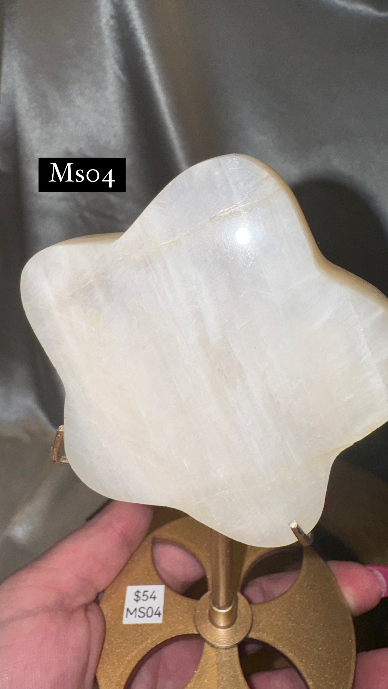 Moonstone Star on Stand AAA