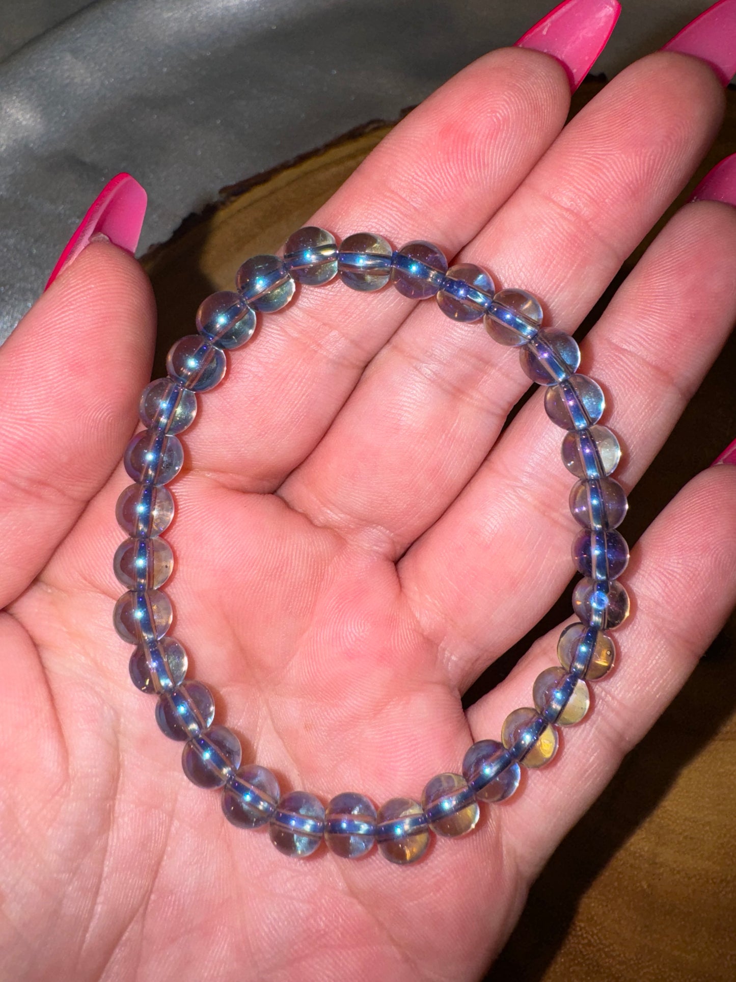 Angel Aura Quartz 6mm Bracelet
