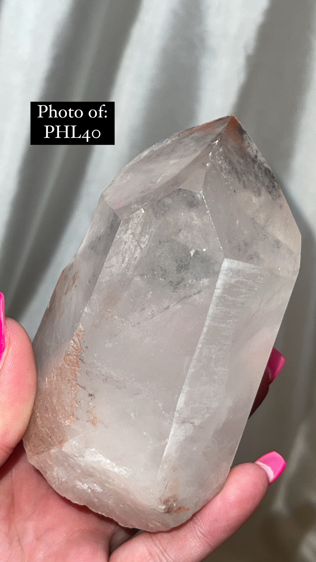 HIGH VIBRATION Hematite Lithium Semi Polished Point Large (one left!!!)