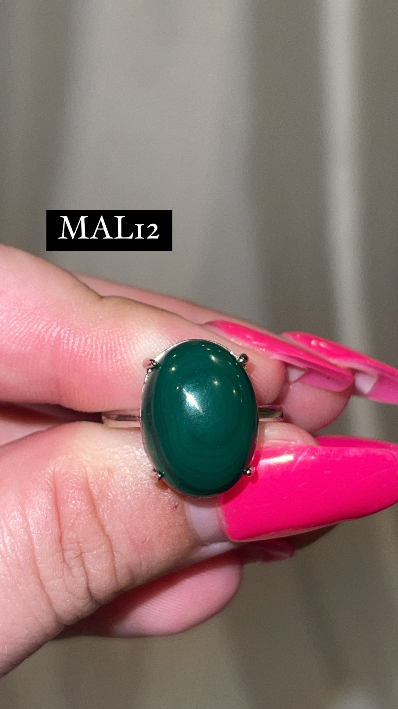 Malachite AAA Adjustable Ring (Choose Your Own)