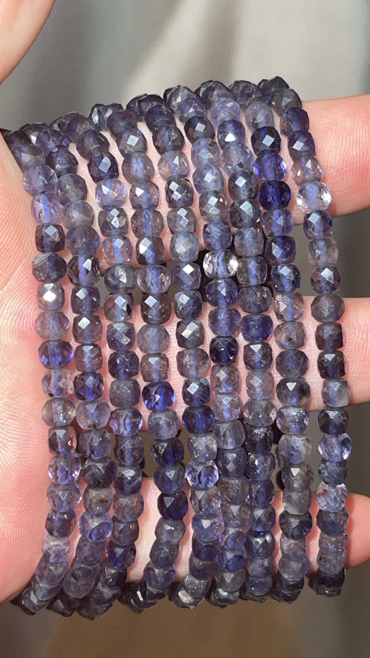 Iolite AAA Faceted Bracelet 4mm