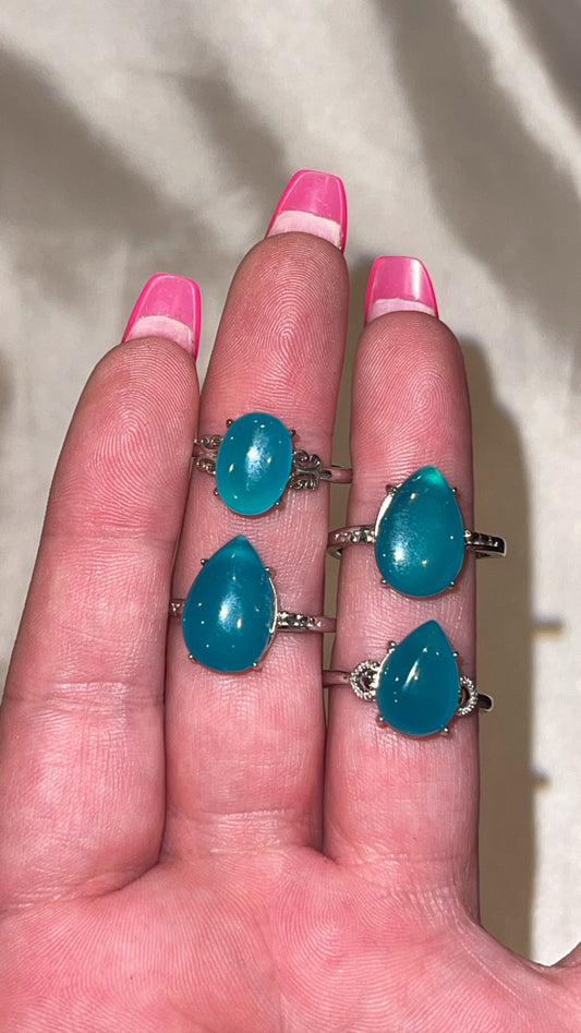 Gel Amazonite Adjustable Ring (Choose Your Own)