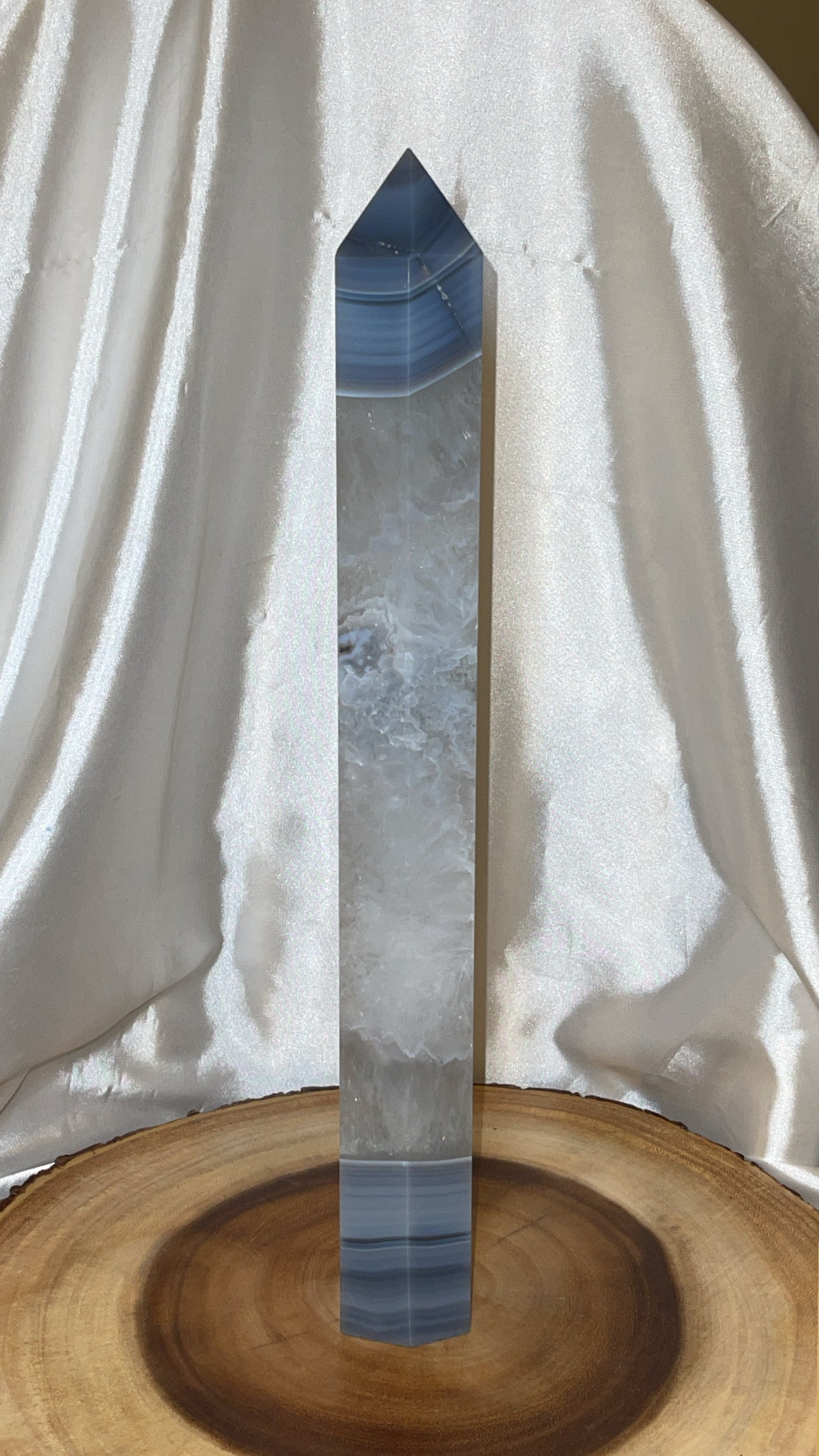 Blue Banded Agate XXL Tower