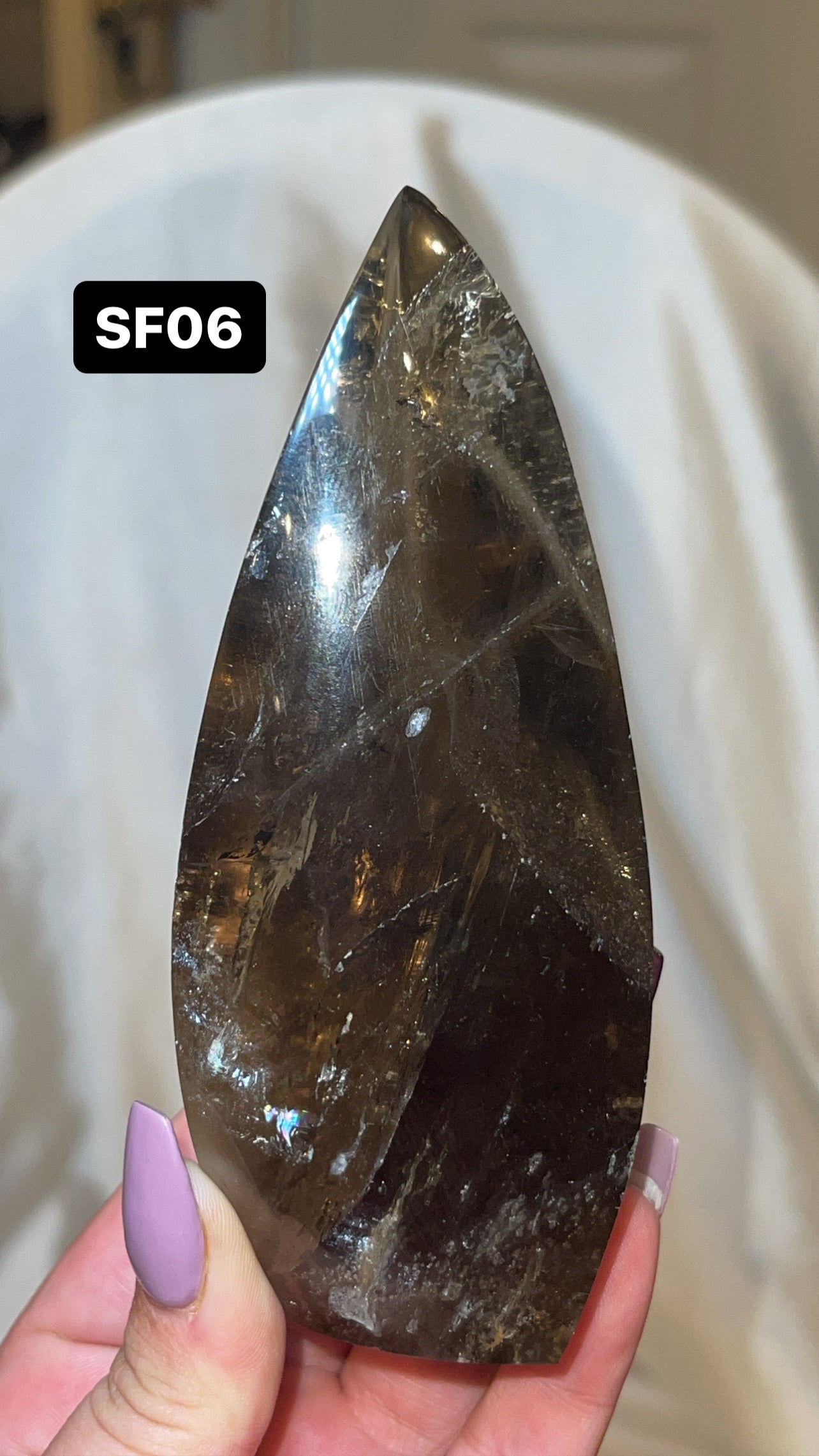 Smoky Quartz AAA Flame