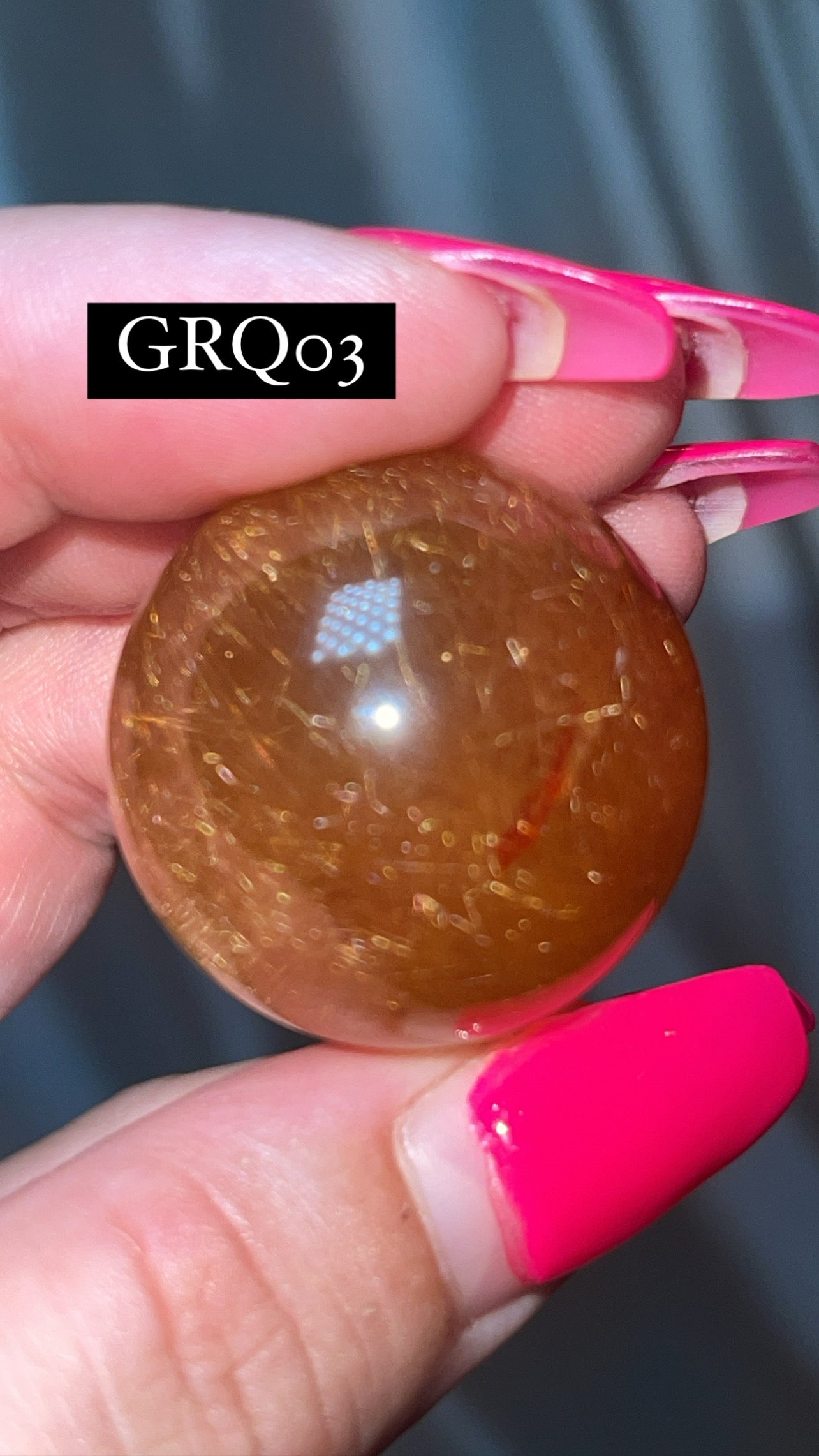 Gold Rutile Quartz AAA Sphere