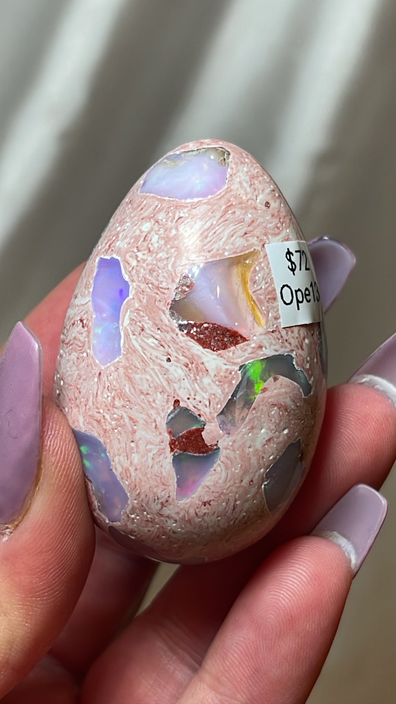 Mexican Fire Opal AAA Egg