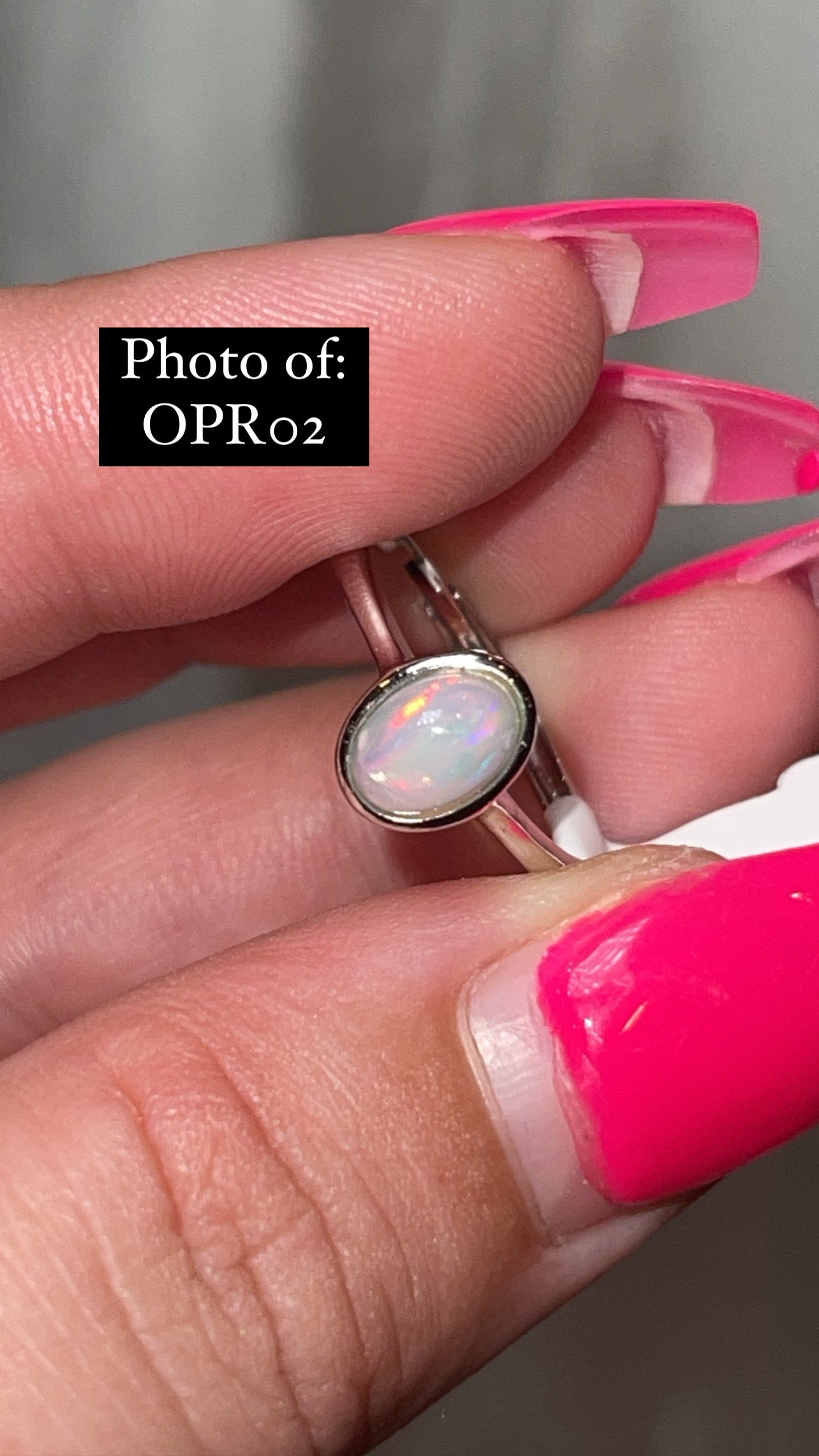 Ethiopian Welo Opal 925 Sterling Silver Adjustable Ring (Choose Your Own)