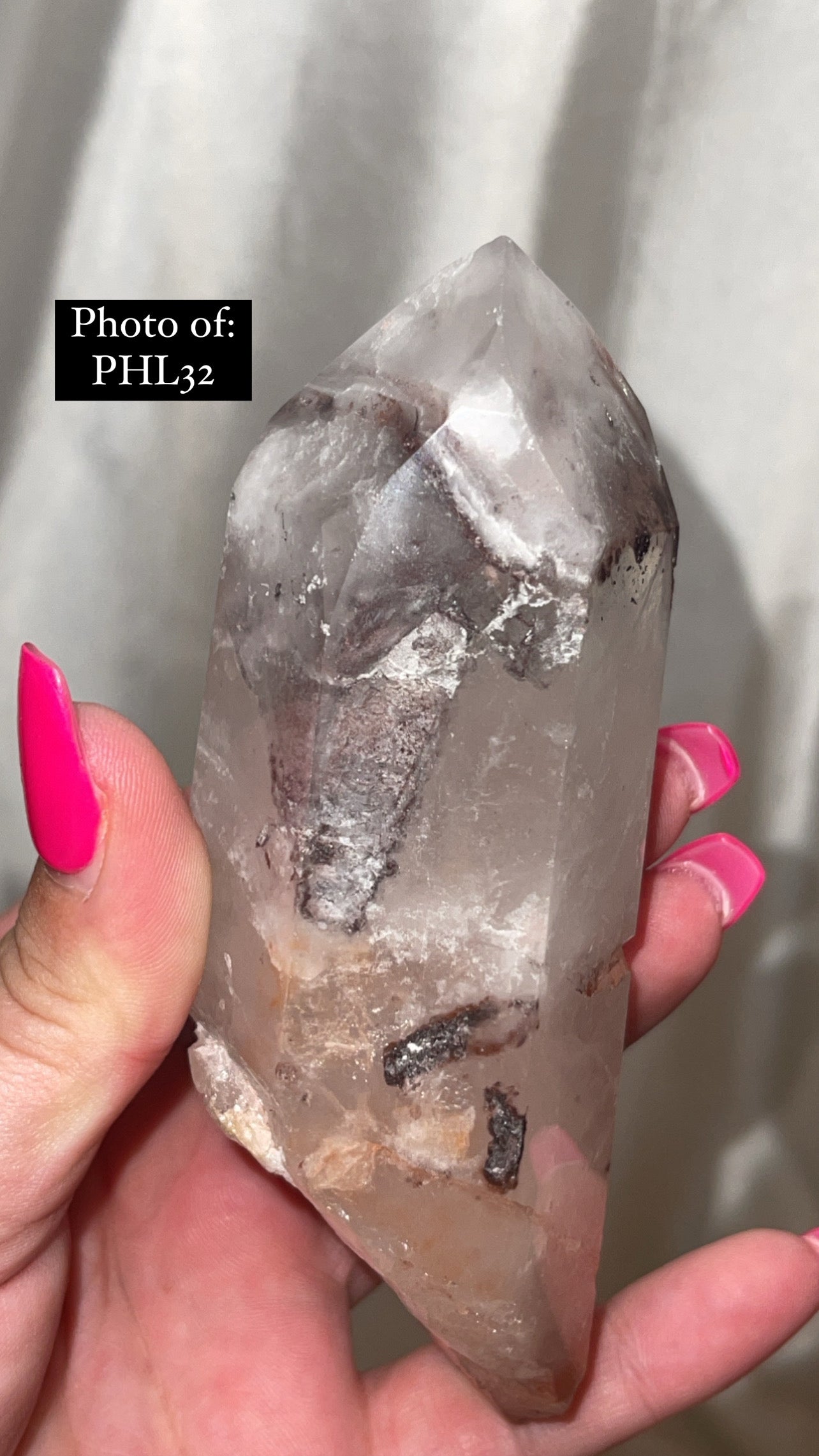 HIGH VIBRATION Hematite Lithium Semi Polished Point Large (one left!!!)