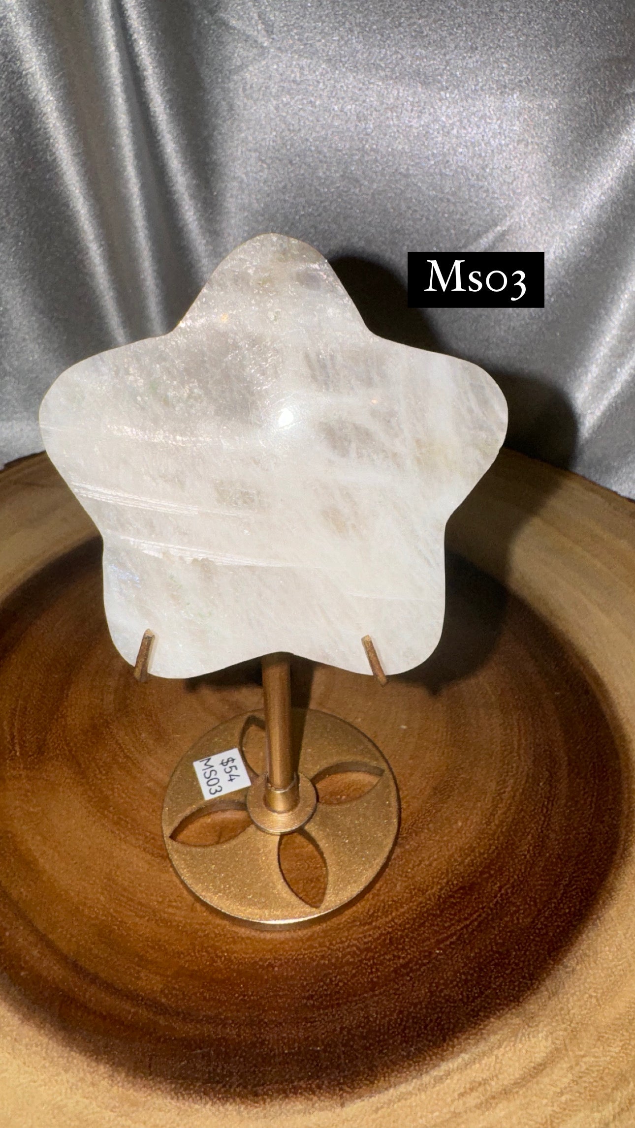 Moonstone Star on Stand AAA