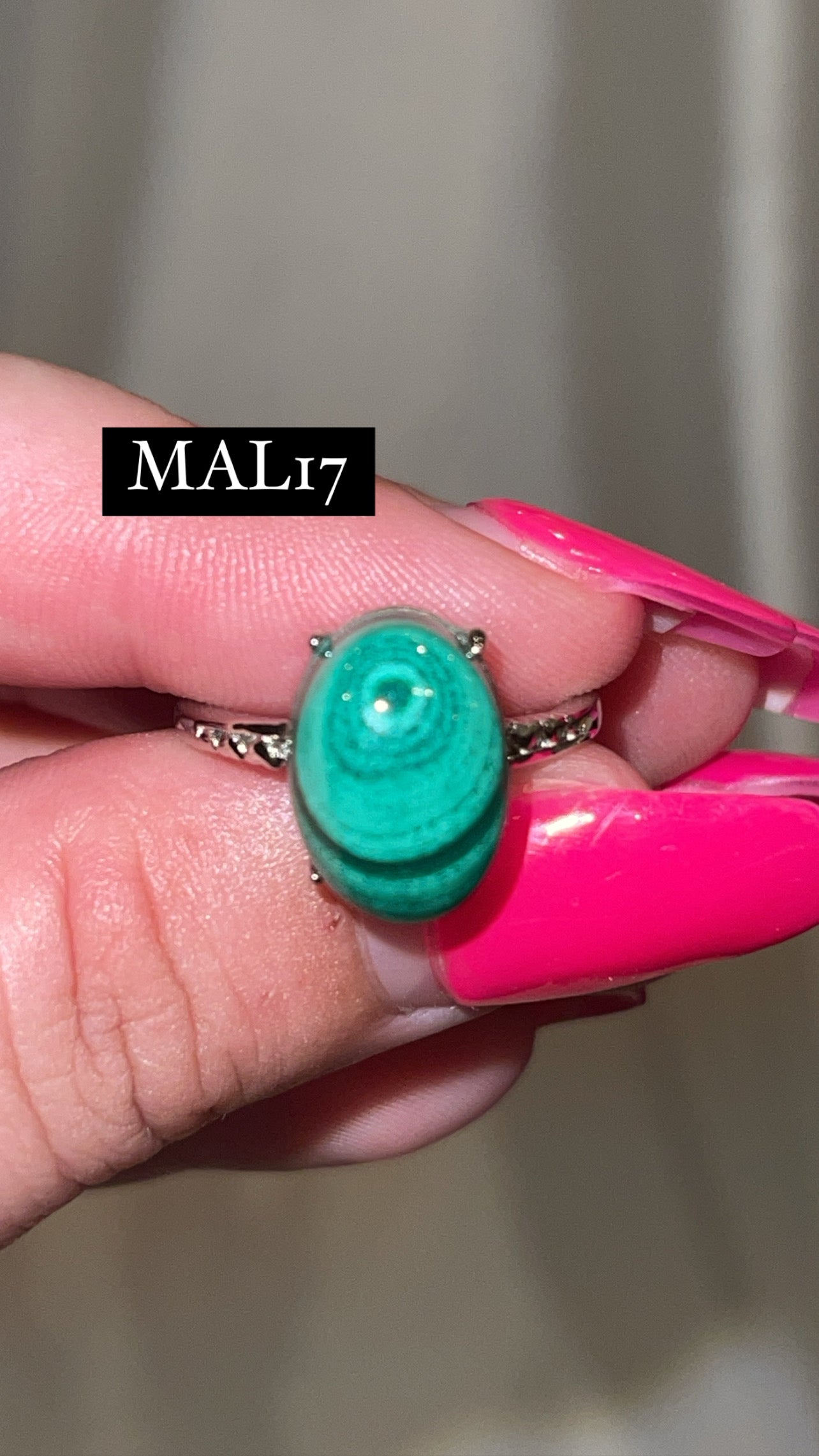 Malachite AAA Adjustable Ring (Choose Your Own)