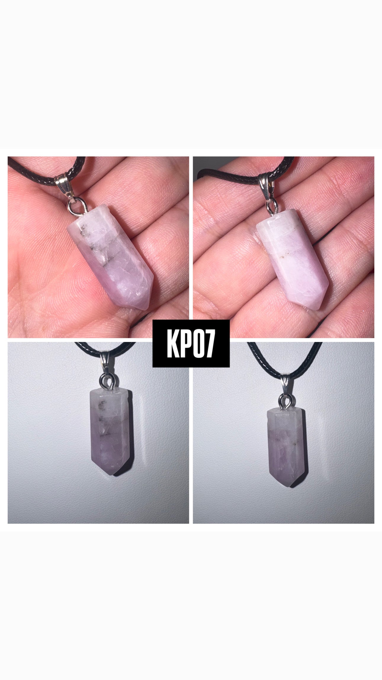 Kunzite Point Pendant