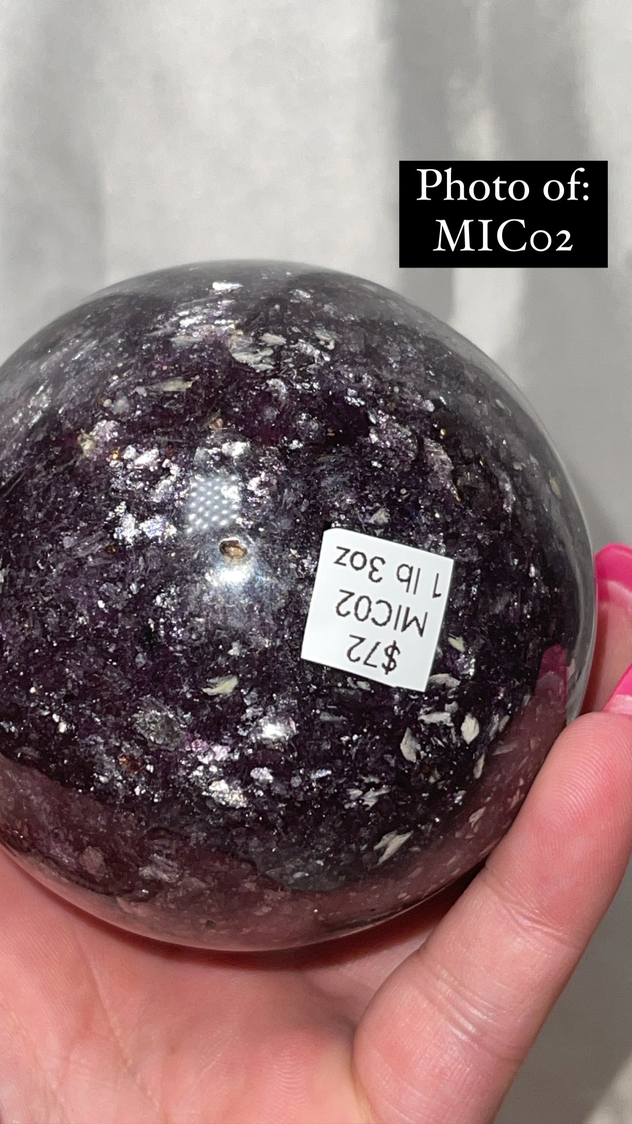 Mica Lepidolite XL Sphere
