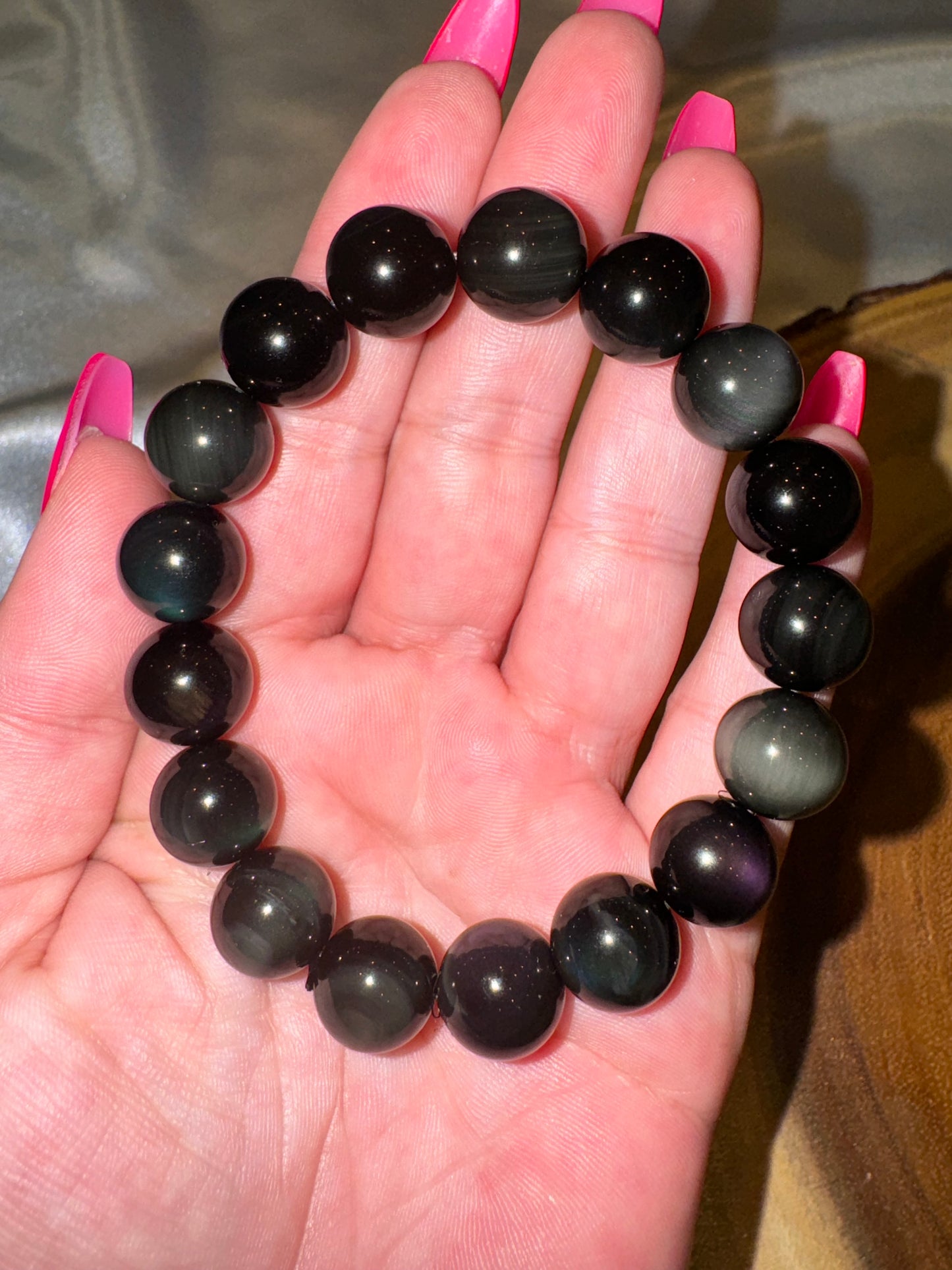 Rainbow Obsidian 12mm Bracelet