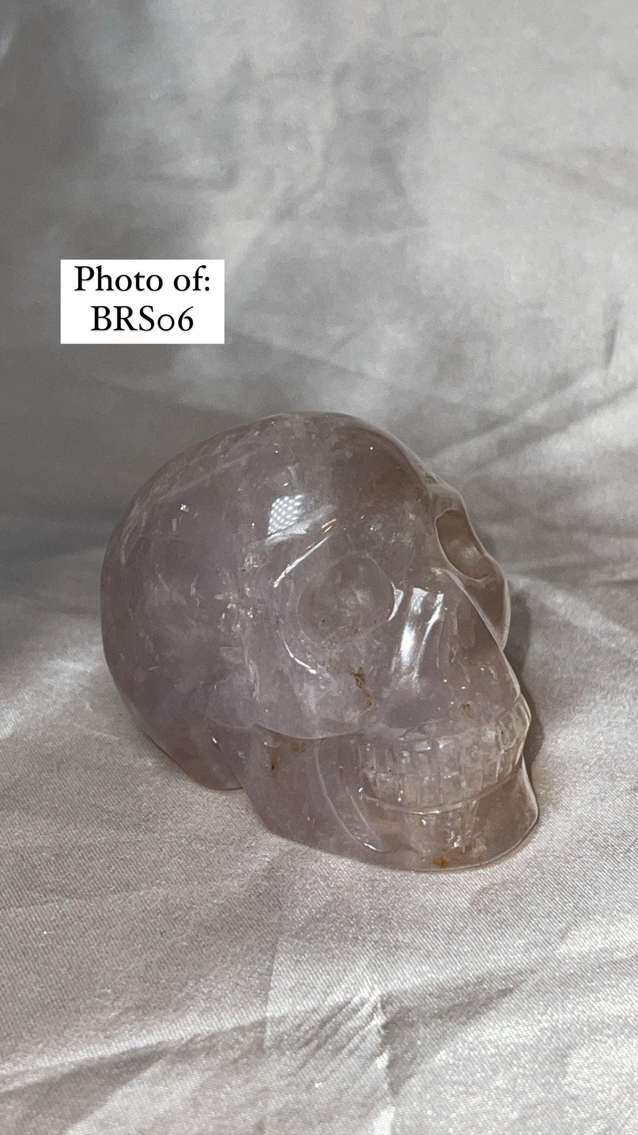 Blue Rose Quartz Skull