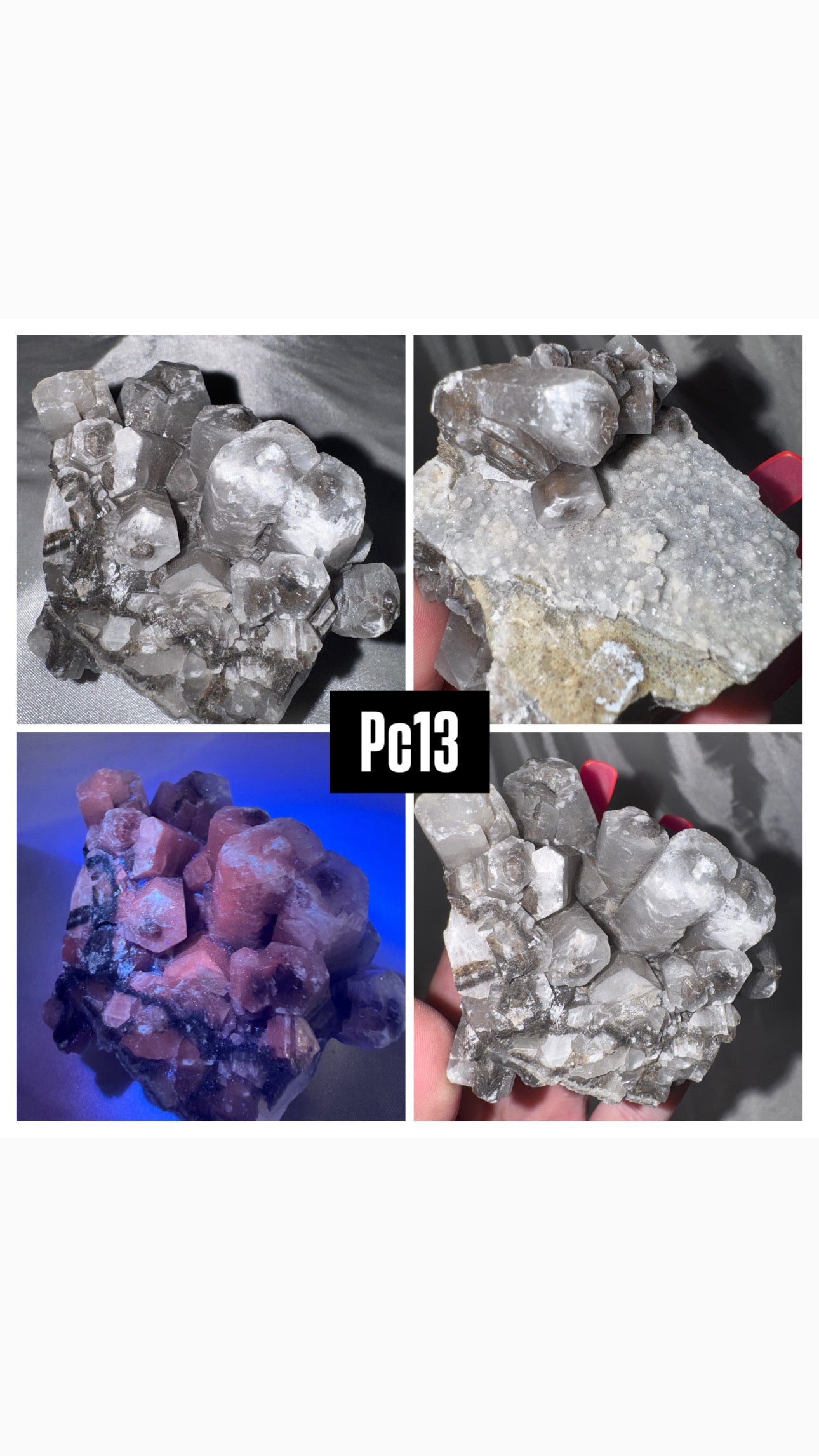 Panda Barrel Calcite- UV Reactive!