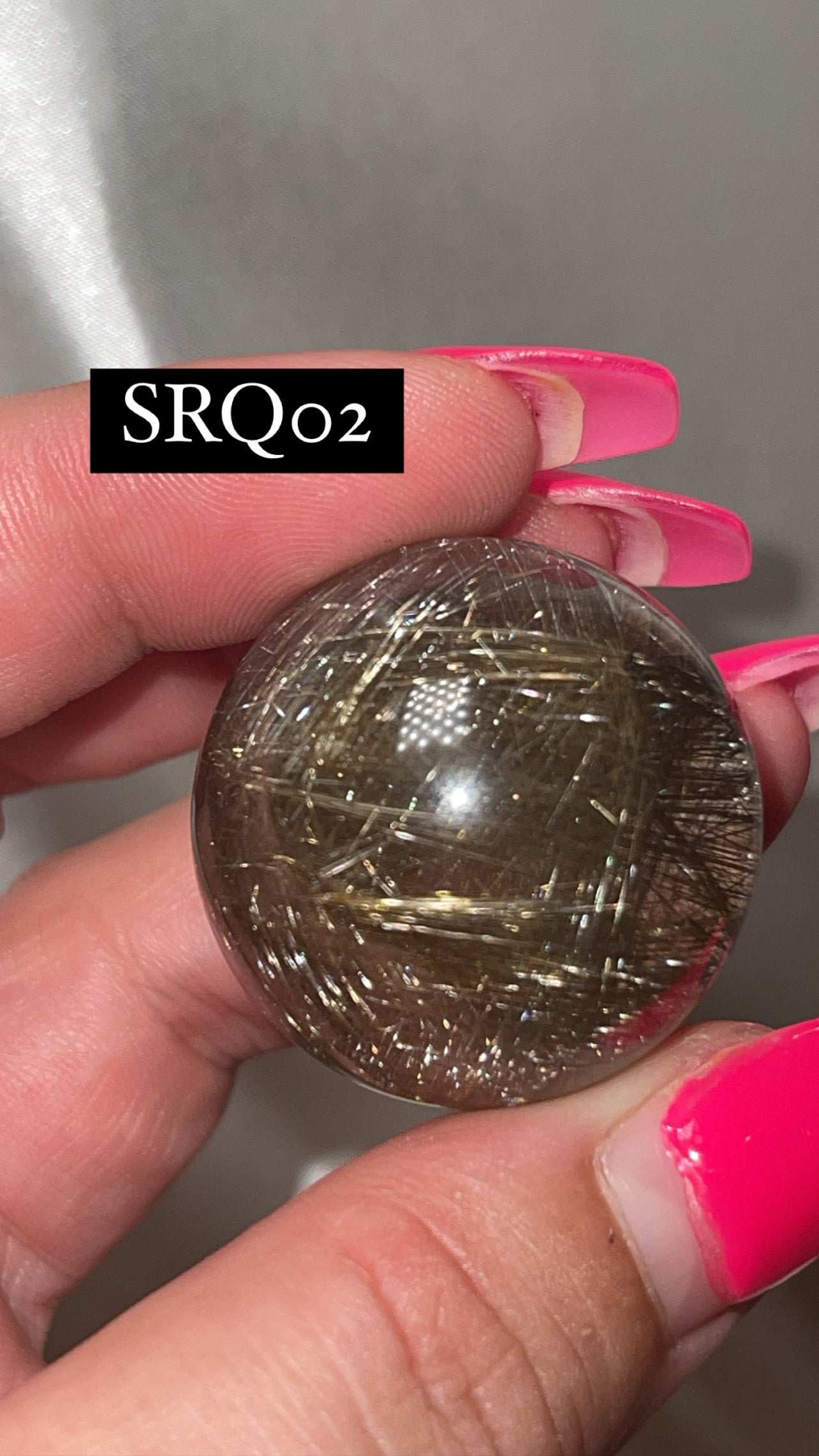 Silver Rutile Quartz AAA Sphere