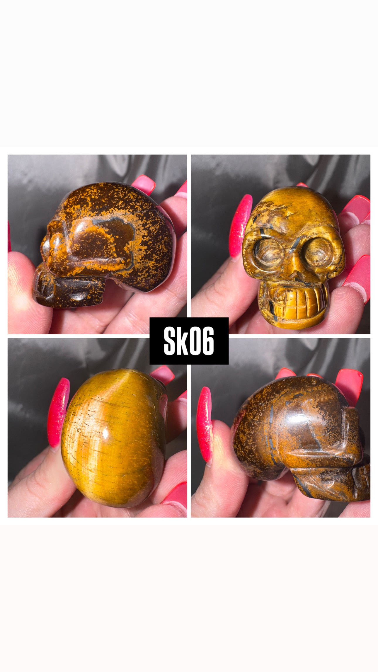 Tigers Eye Skull