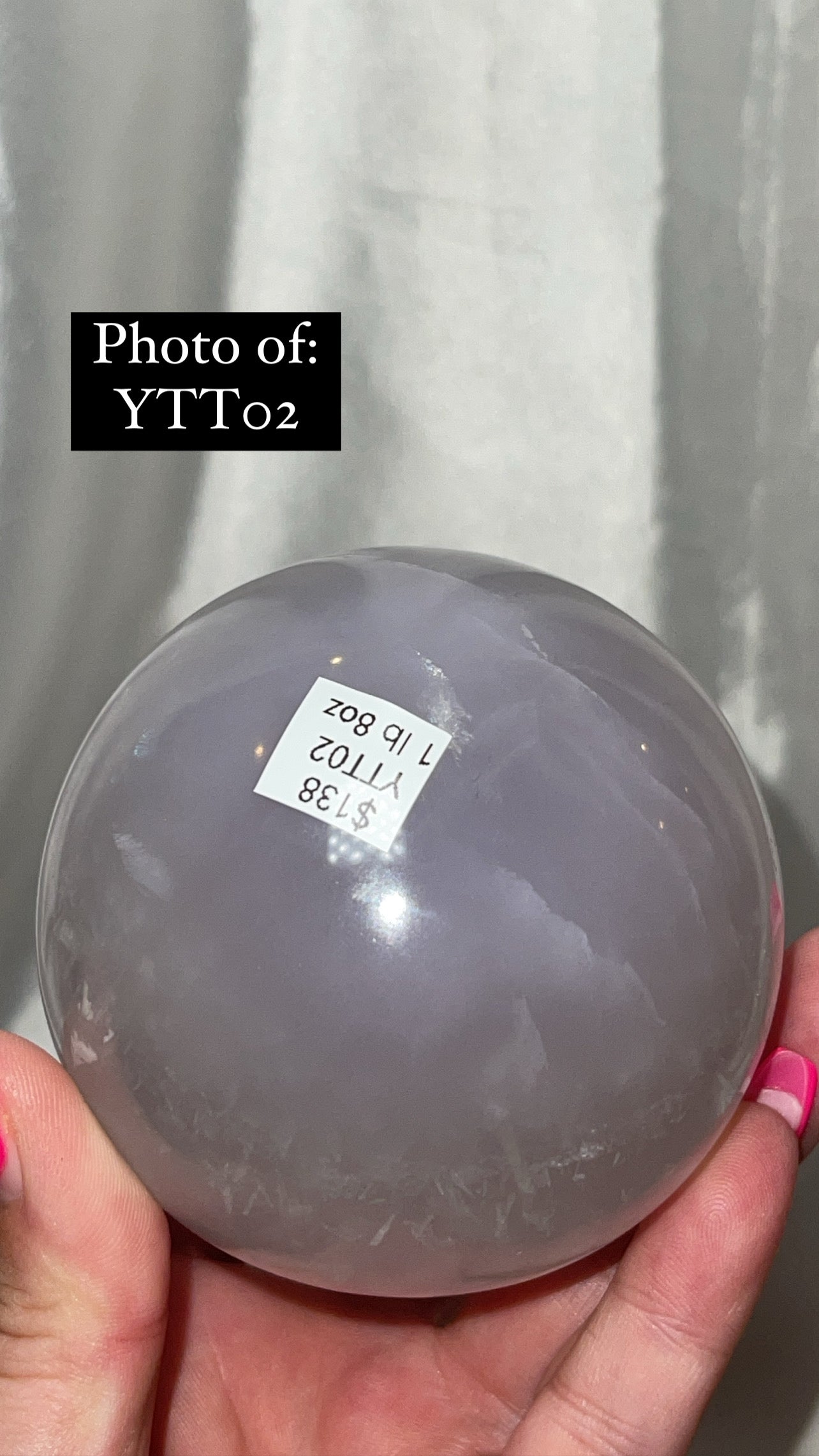 Yttrium Fluorite XL Sphere