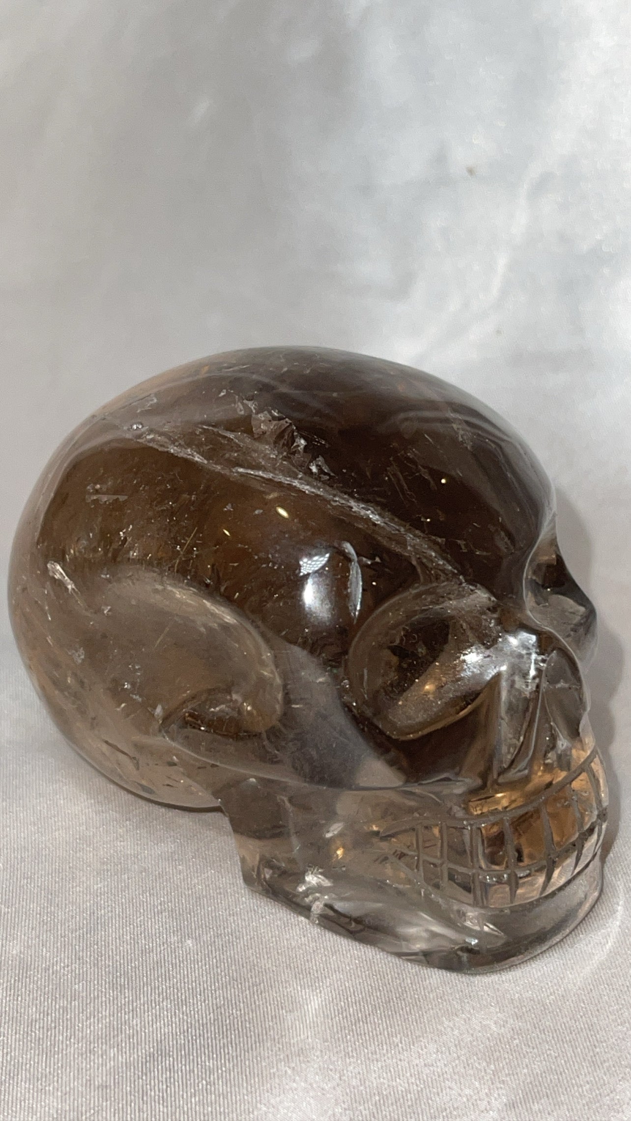 Smoky Quartz AAA Master Carved Large Skull