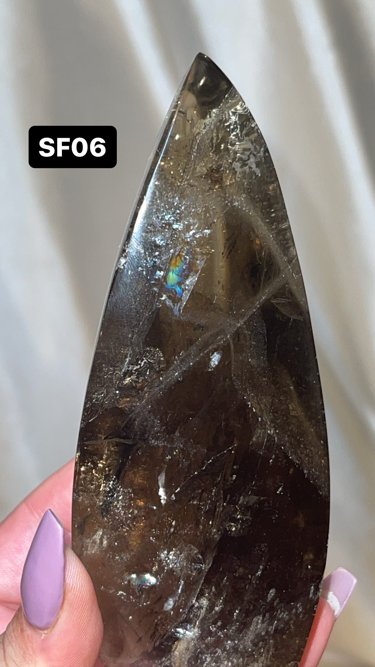 Smoky Quartz AAA Flame