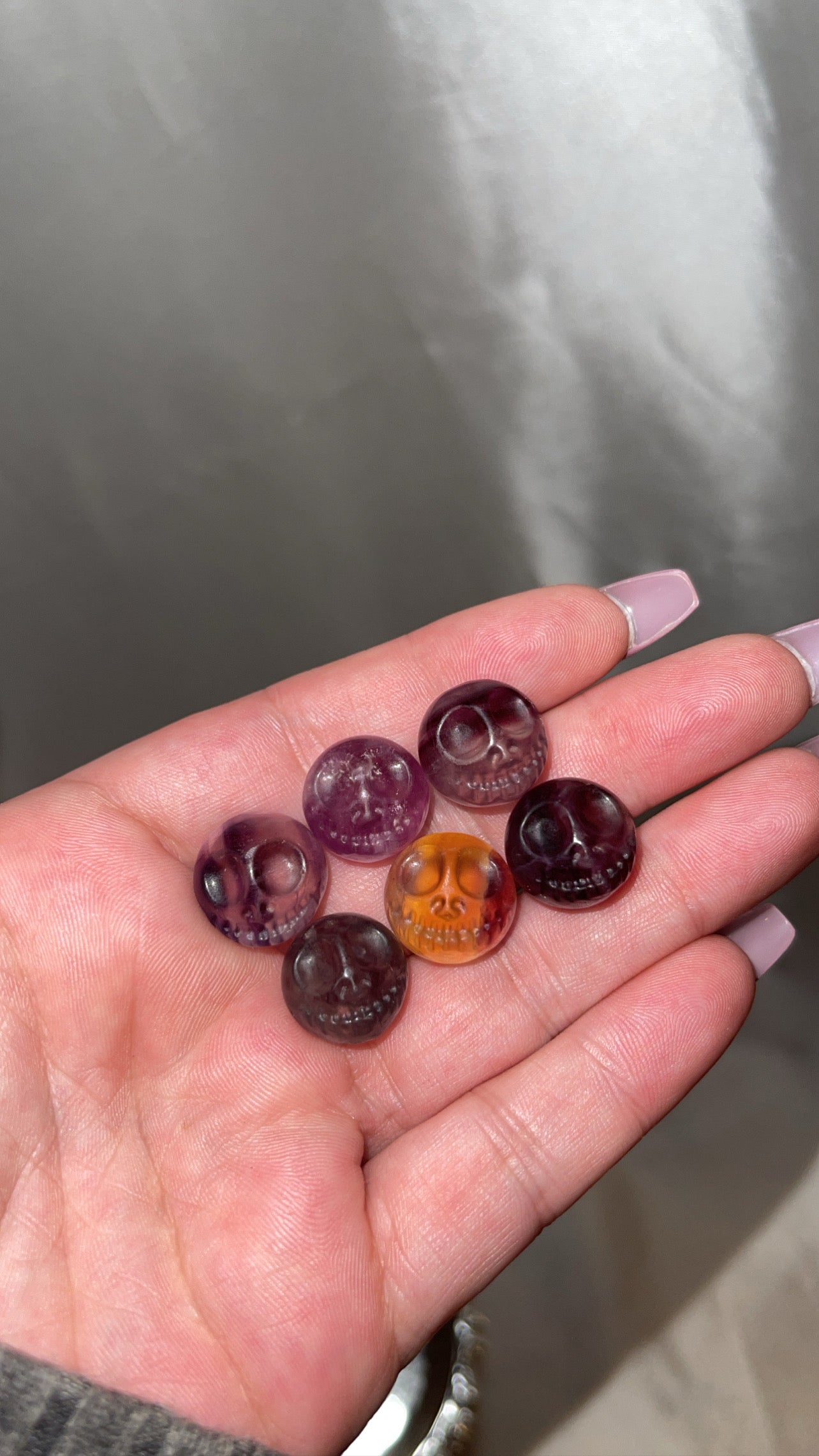 Fluorite Mini Jack Skellington Head