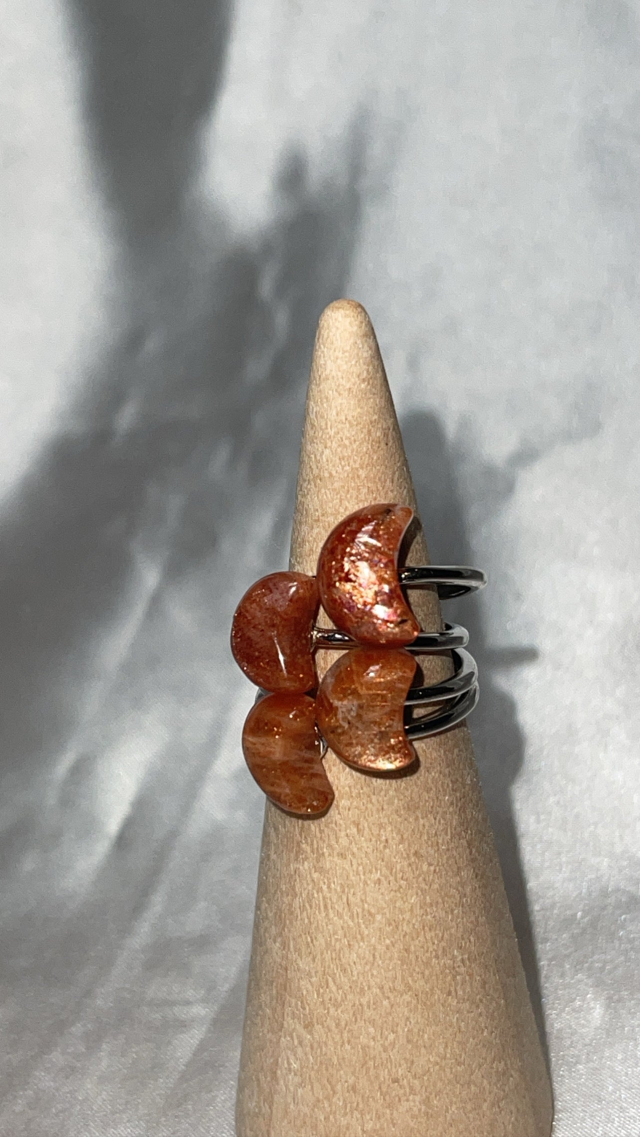 Sunstone AAA 925 Sterling Silver Adjustable Ring (Choose Your Own!)