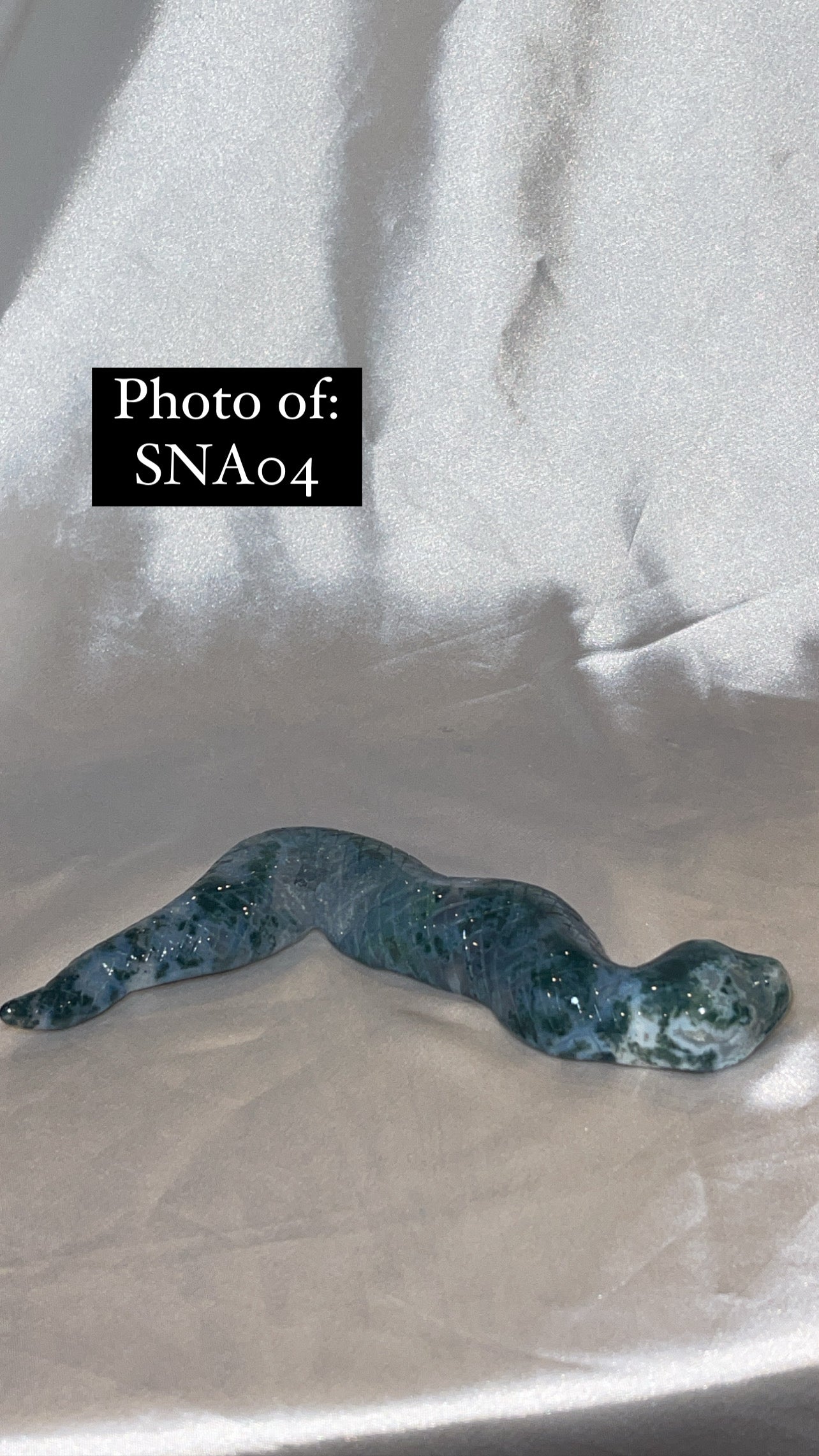 Moss Agate Large Snake