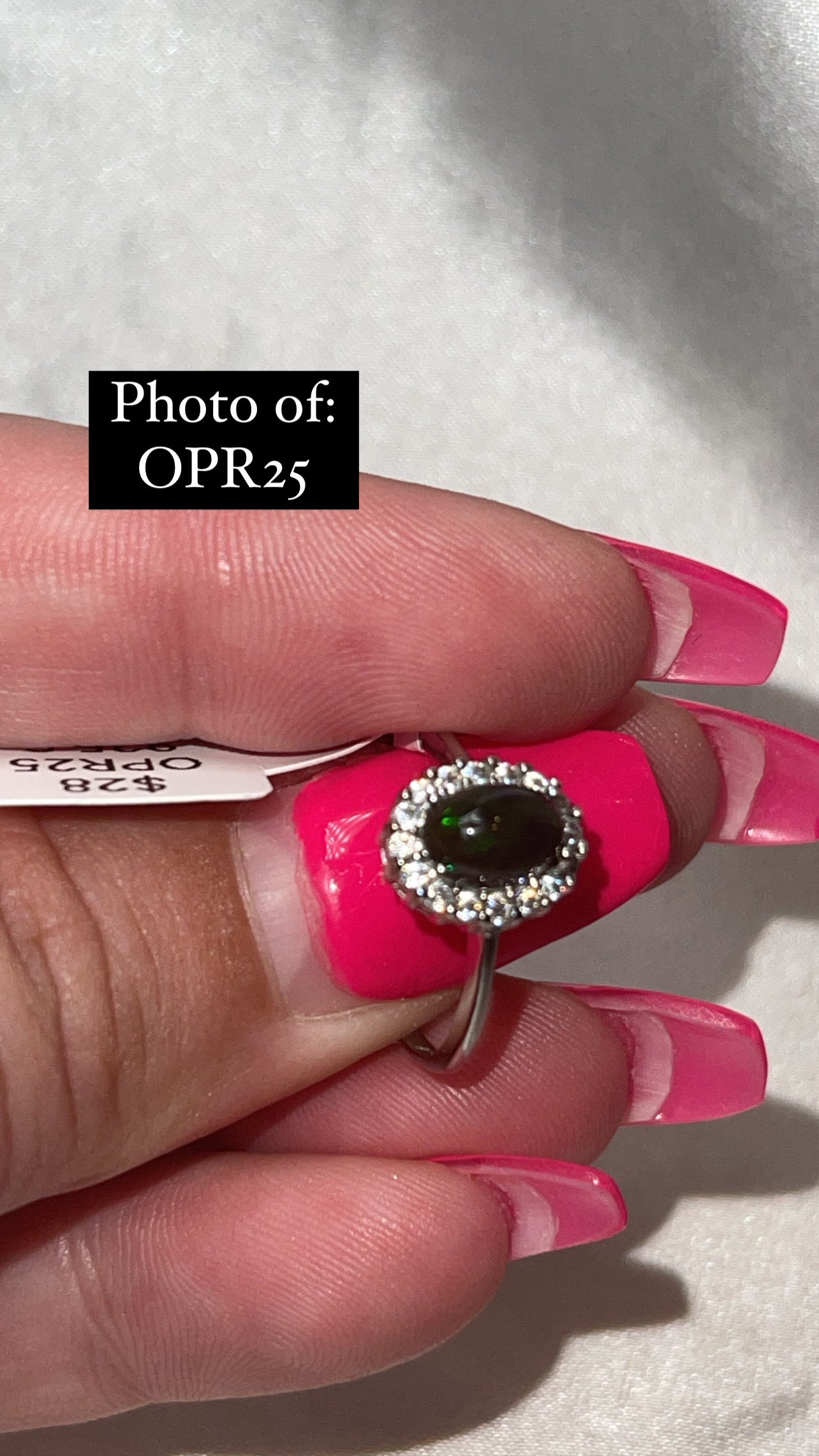 Ethiopian Welo Opal 925 Sterling Silver Adjustable Ring (Choose Your Own)