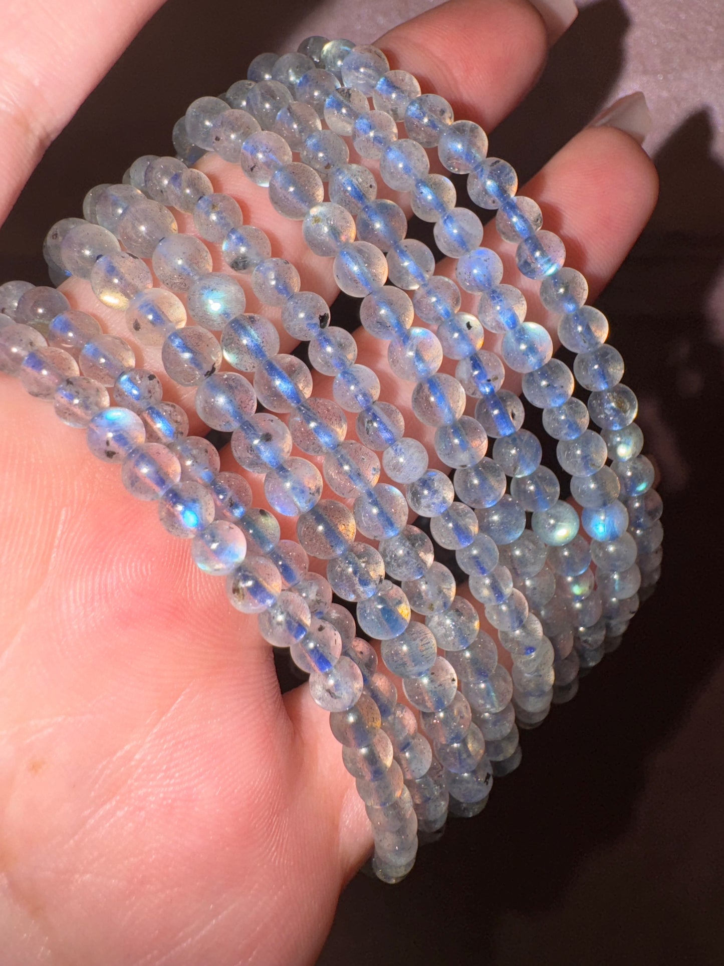 Labradorite high grade 5mm bracelet