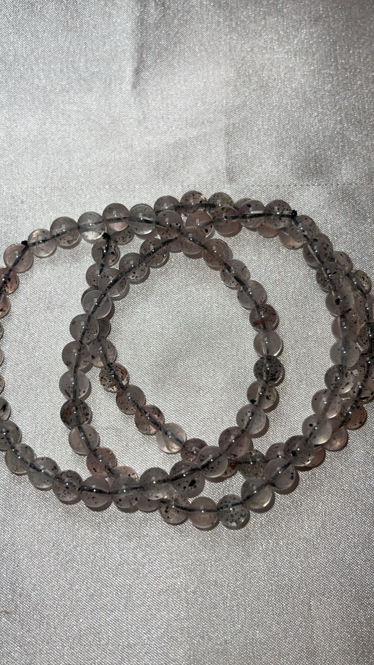 Mica Included Rose Quartz 6mm Bracelet