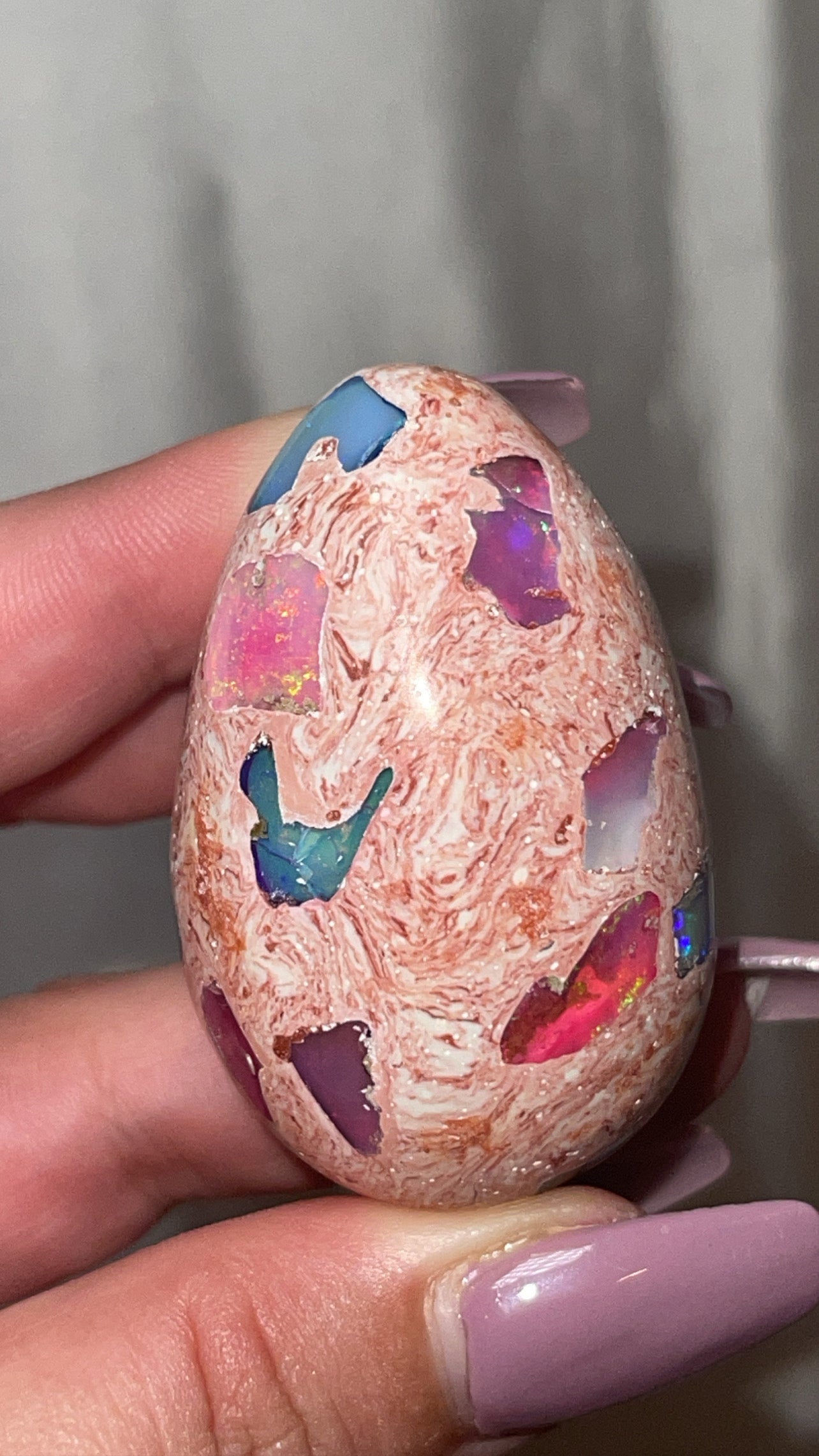 Mexican Fire Opal AAA Egg