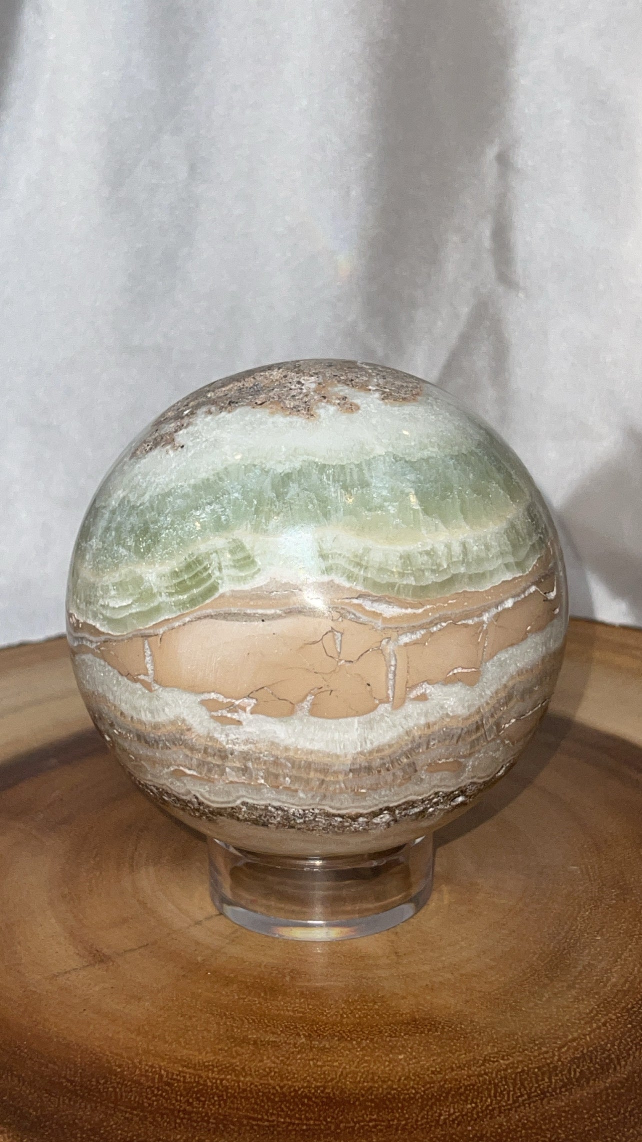 Blue Caribbean Calcite XL Sphere (93mm)