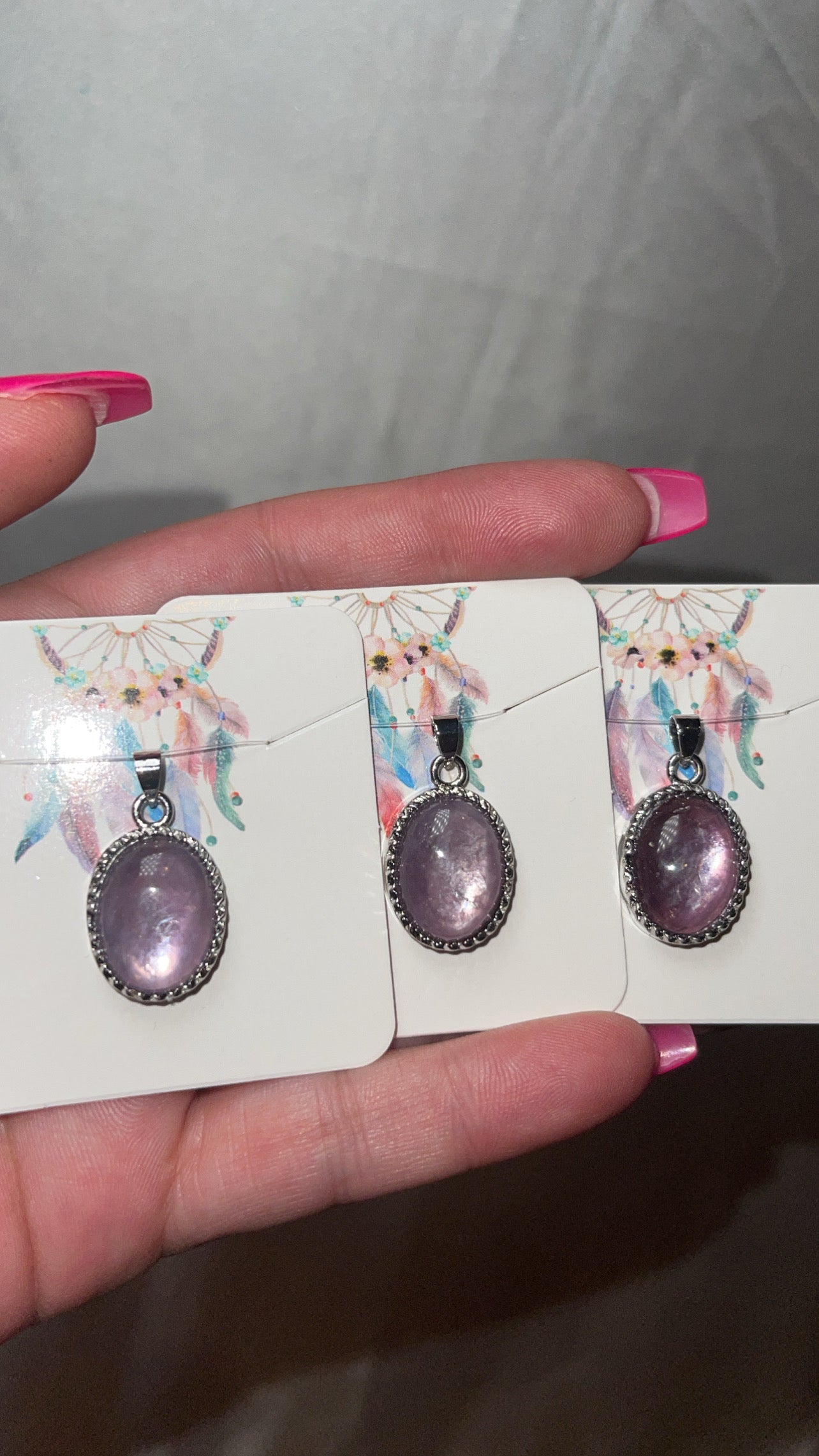 Gem Lepidolite Pendant