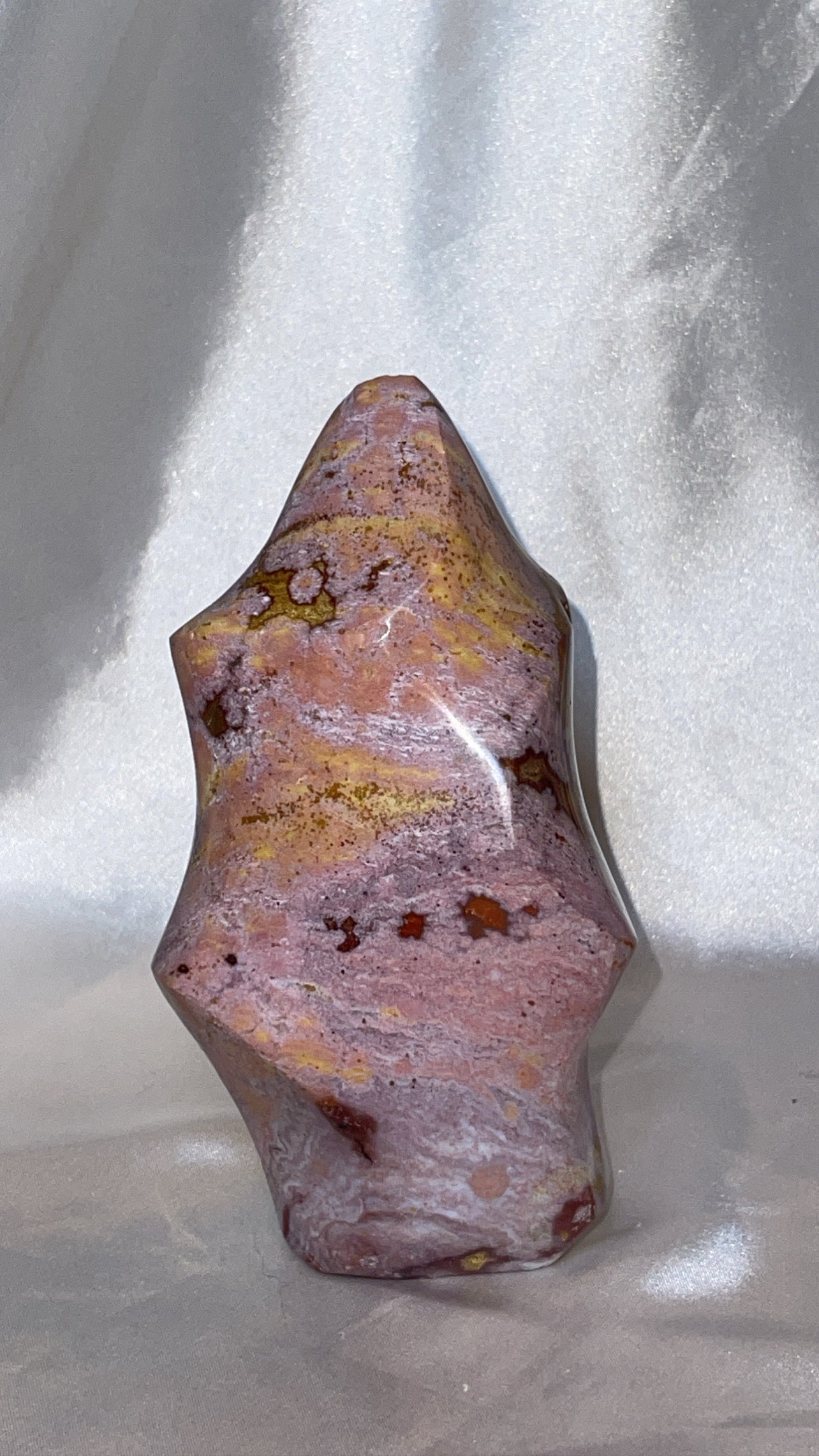 Pink Ocean Jasper AAA Large Flame