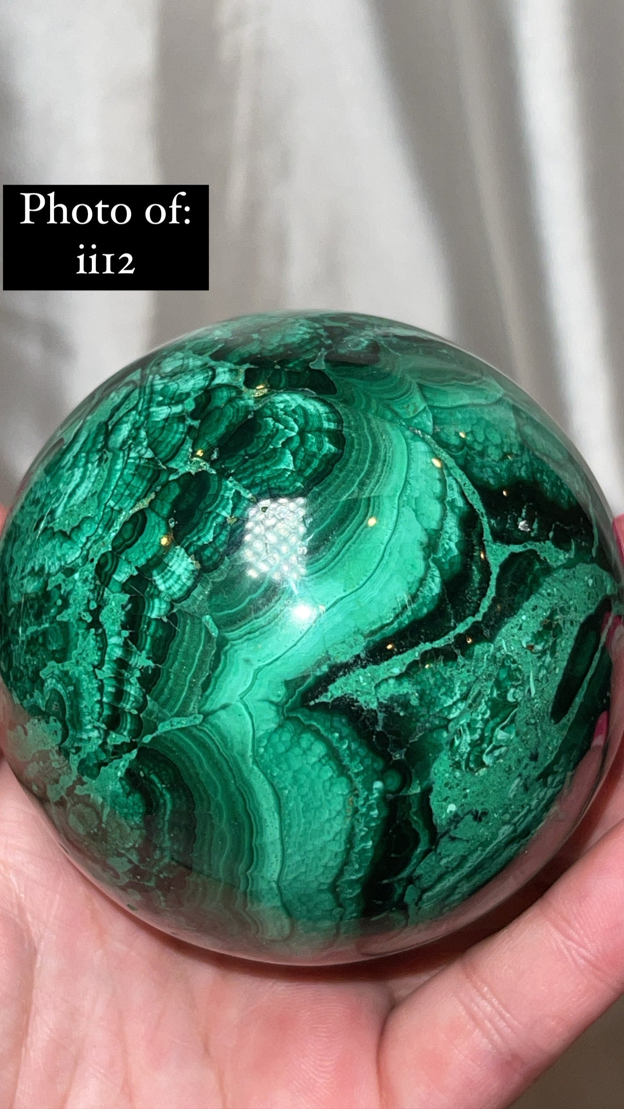 Malachite AA Large/XL Sphere