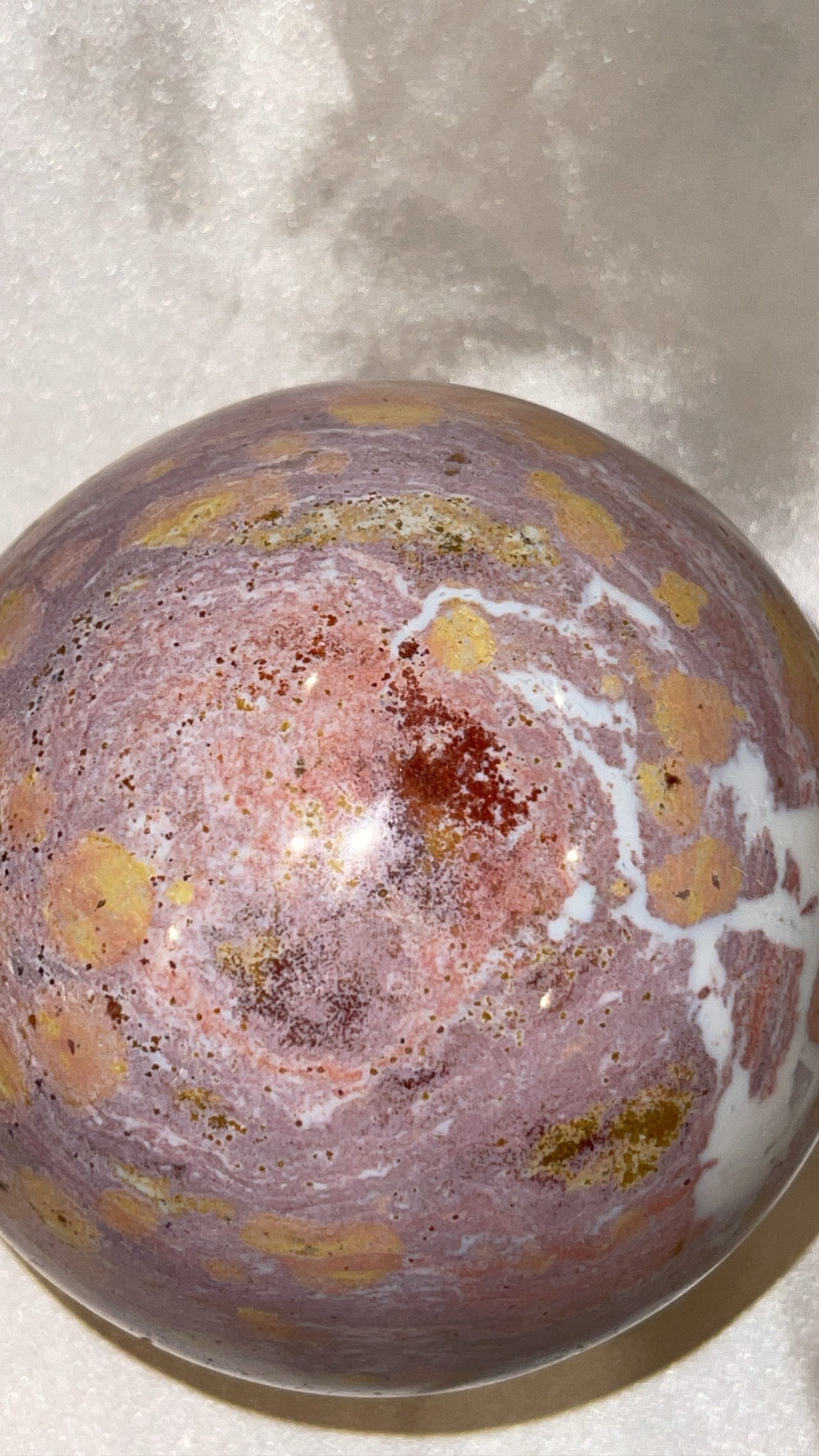 Pink Ocean Jasper AAA XXL Sphere (104mm)