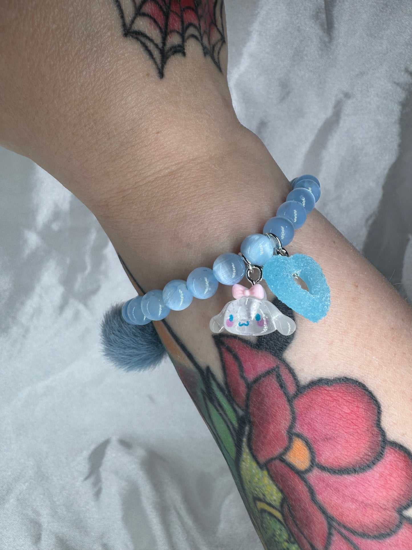 Cinnamoroll Blue Selenite 6mm Bracelet