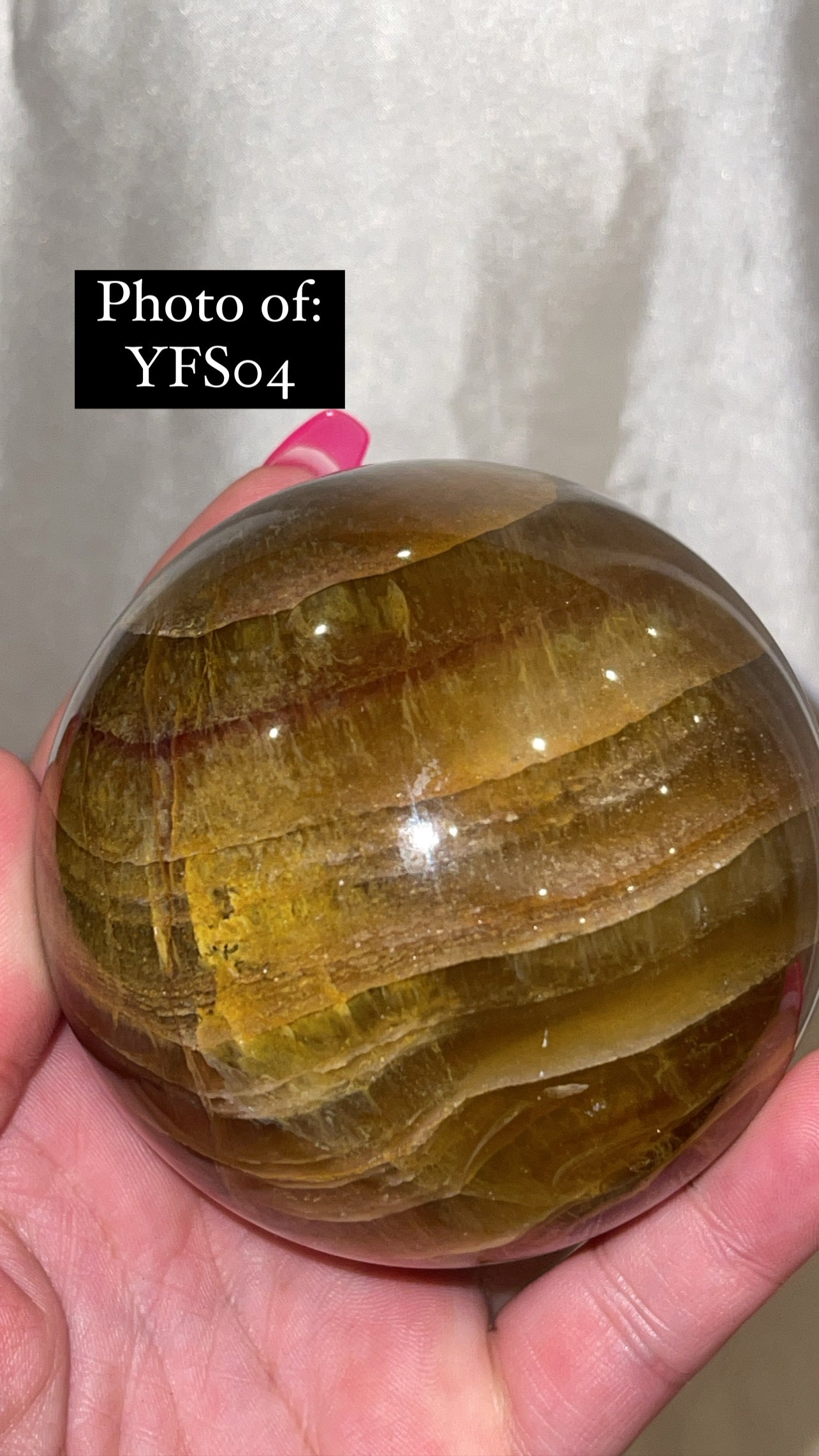Bumblebee Fluorite Large Sphere