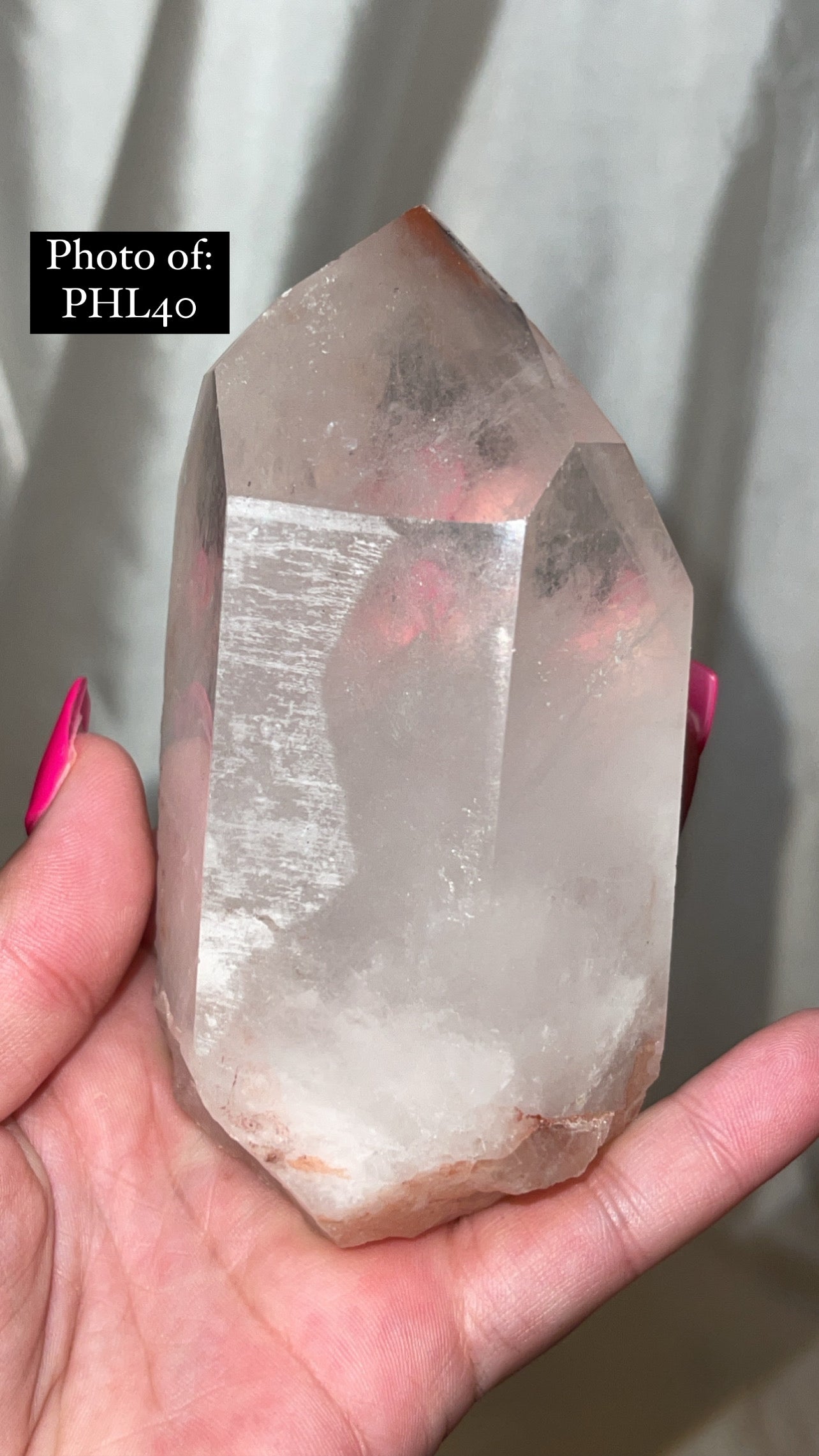 HIGH VIBRATION Hematite Lithium Semi Polished Point Large (one left!!!)