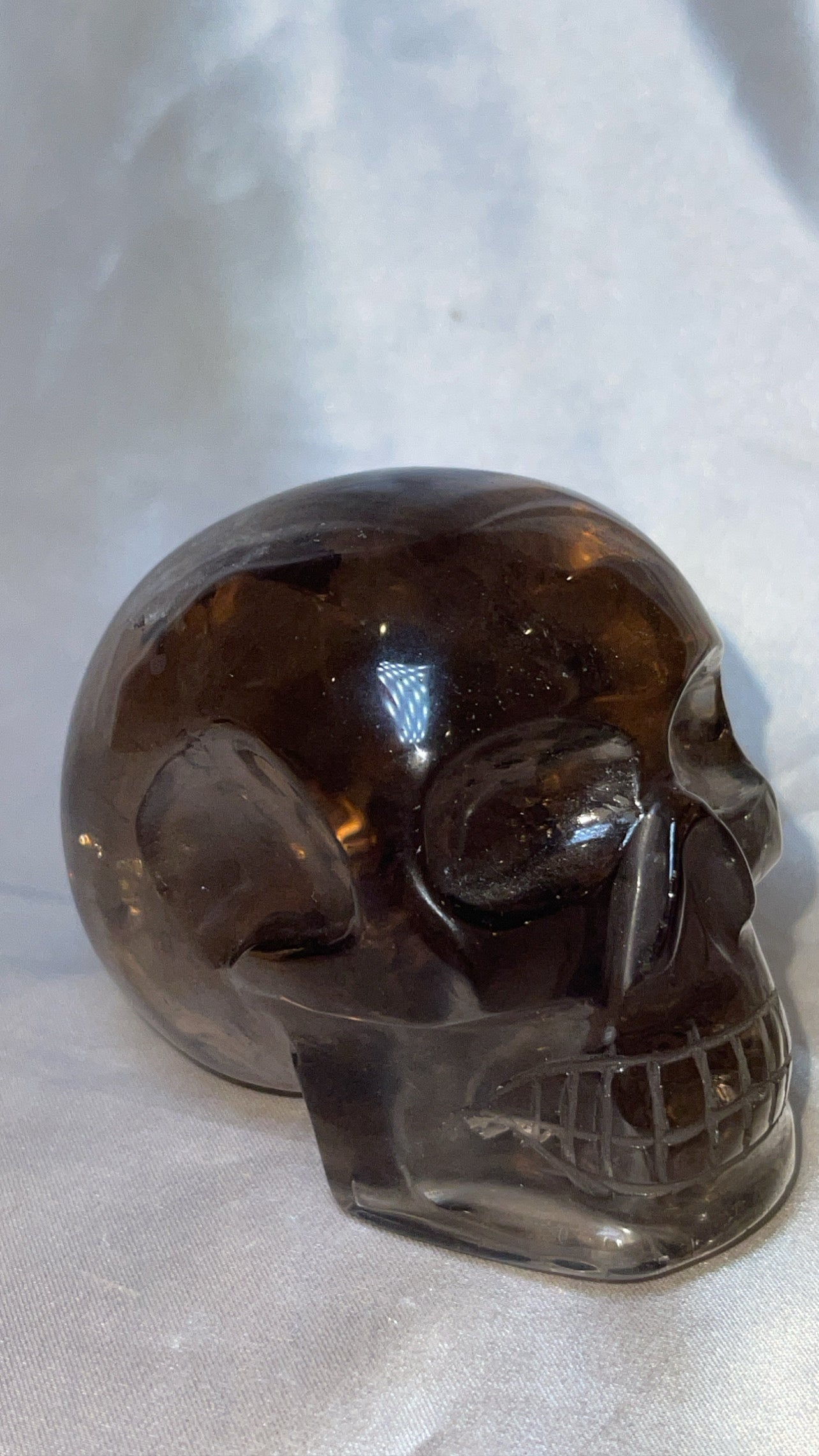 Smoky Quartz AAA Master Carved Large Skull