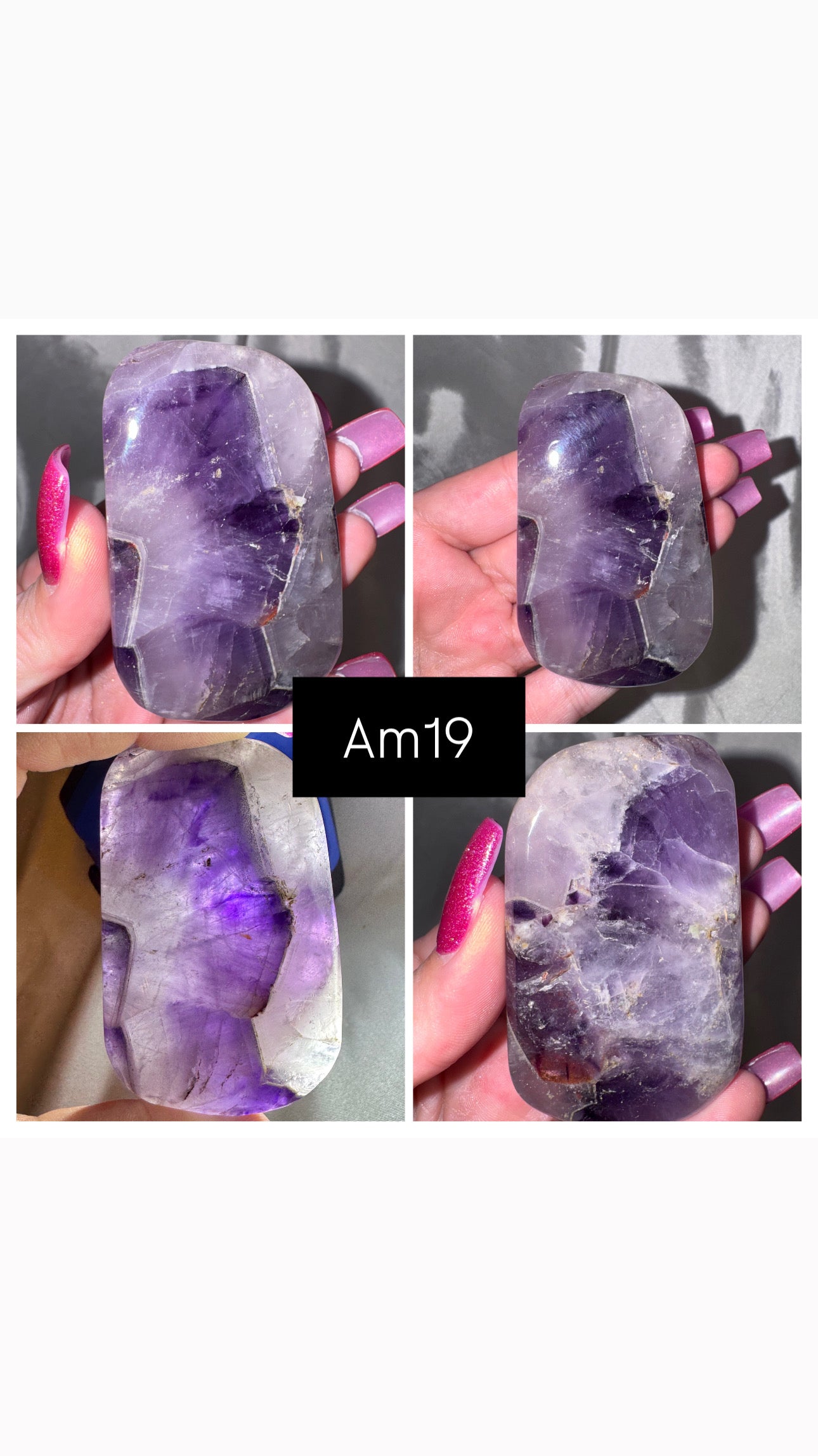 Phantom Amethyst AA Palmstone
