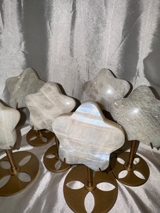 Moonstone Star on Stand AAA