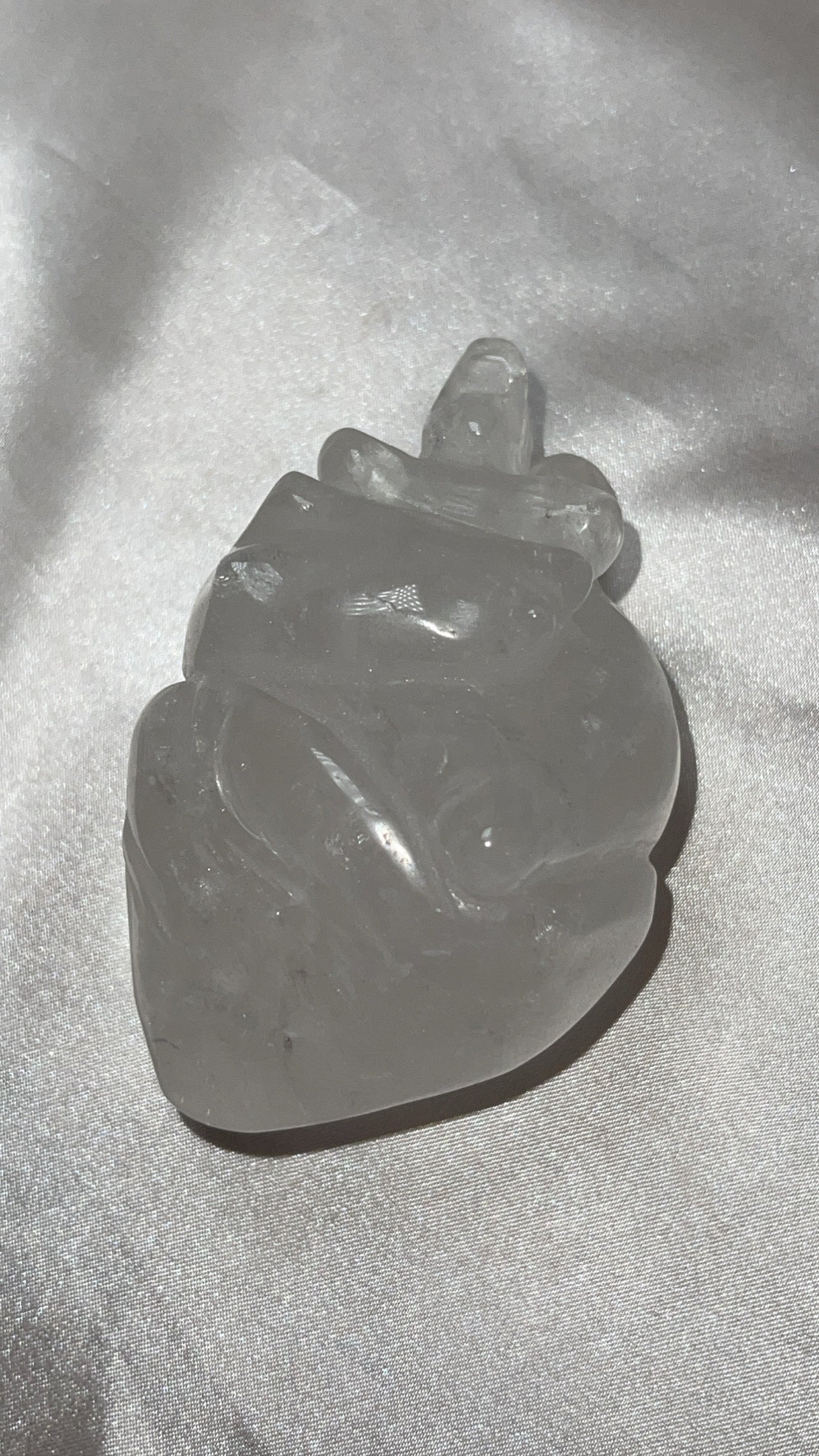 Clear Quartz Large Anatomical Heart