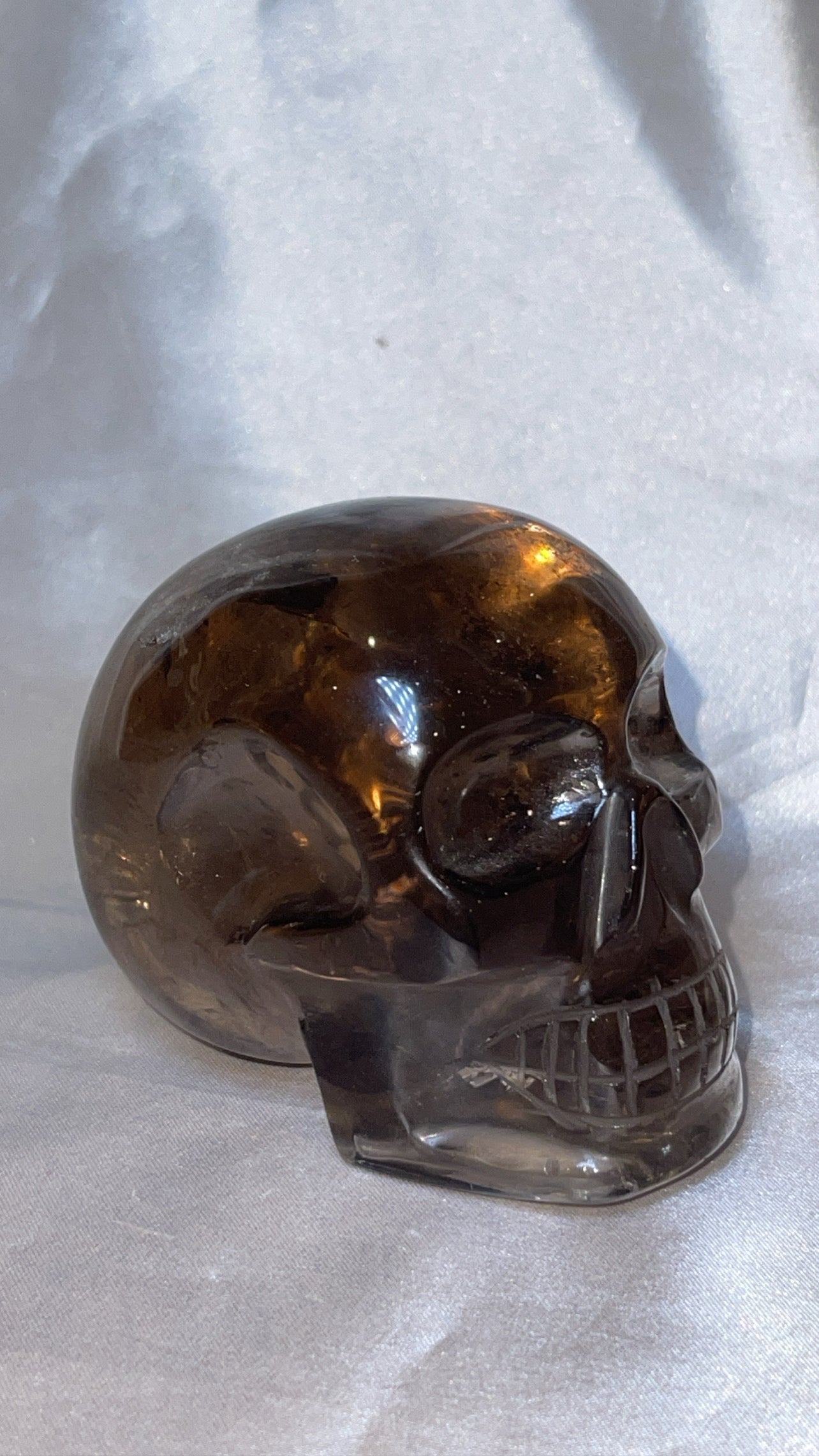 Smoky Quartz AAA Master Carved Large Skull